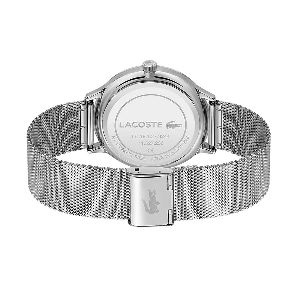 Lacoste Club Silver Mesh Navy Dial Men's Watch - 2011158