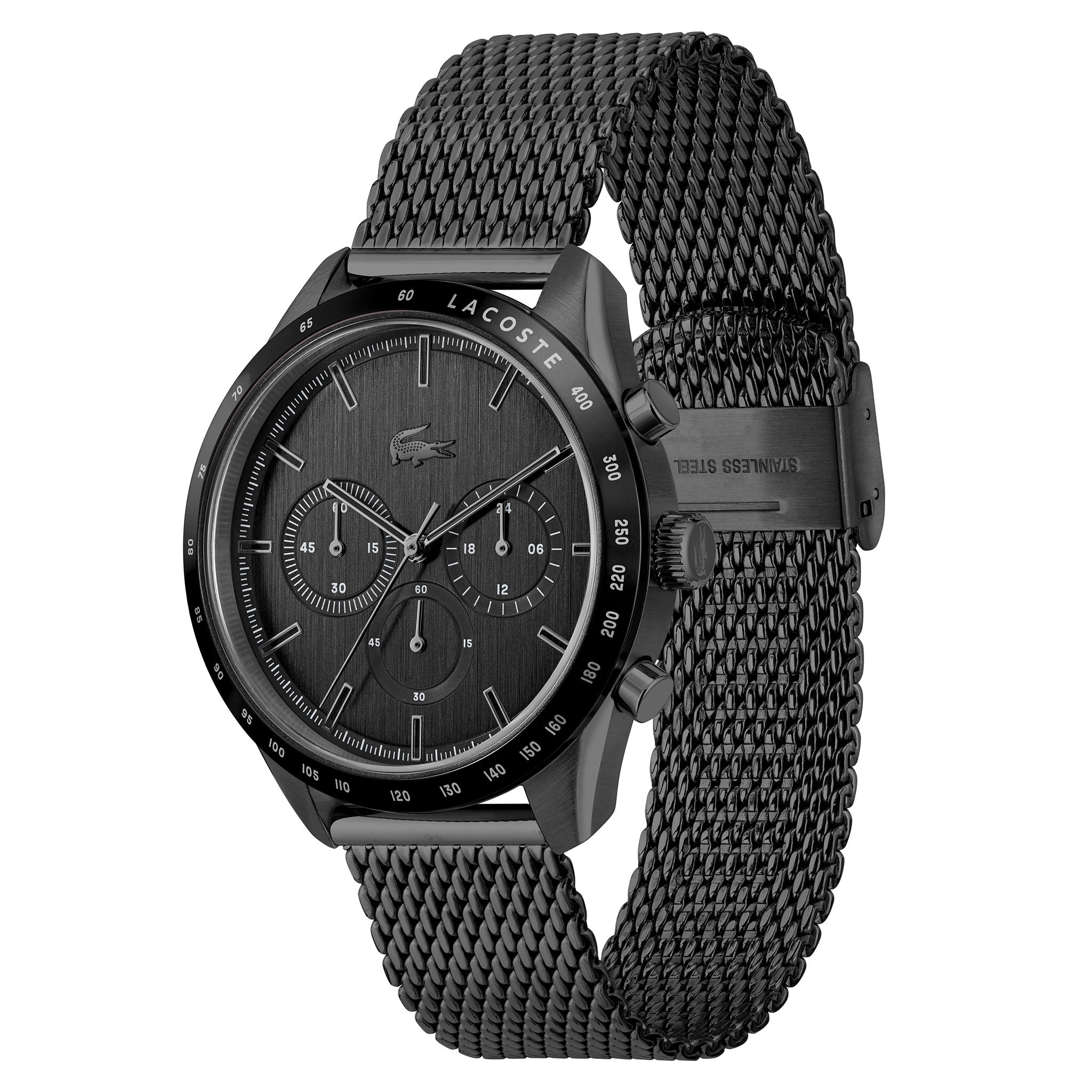 Lacoste Boston Black Mesh Men's Chronograph Watch - 2011162