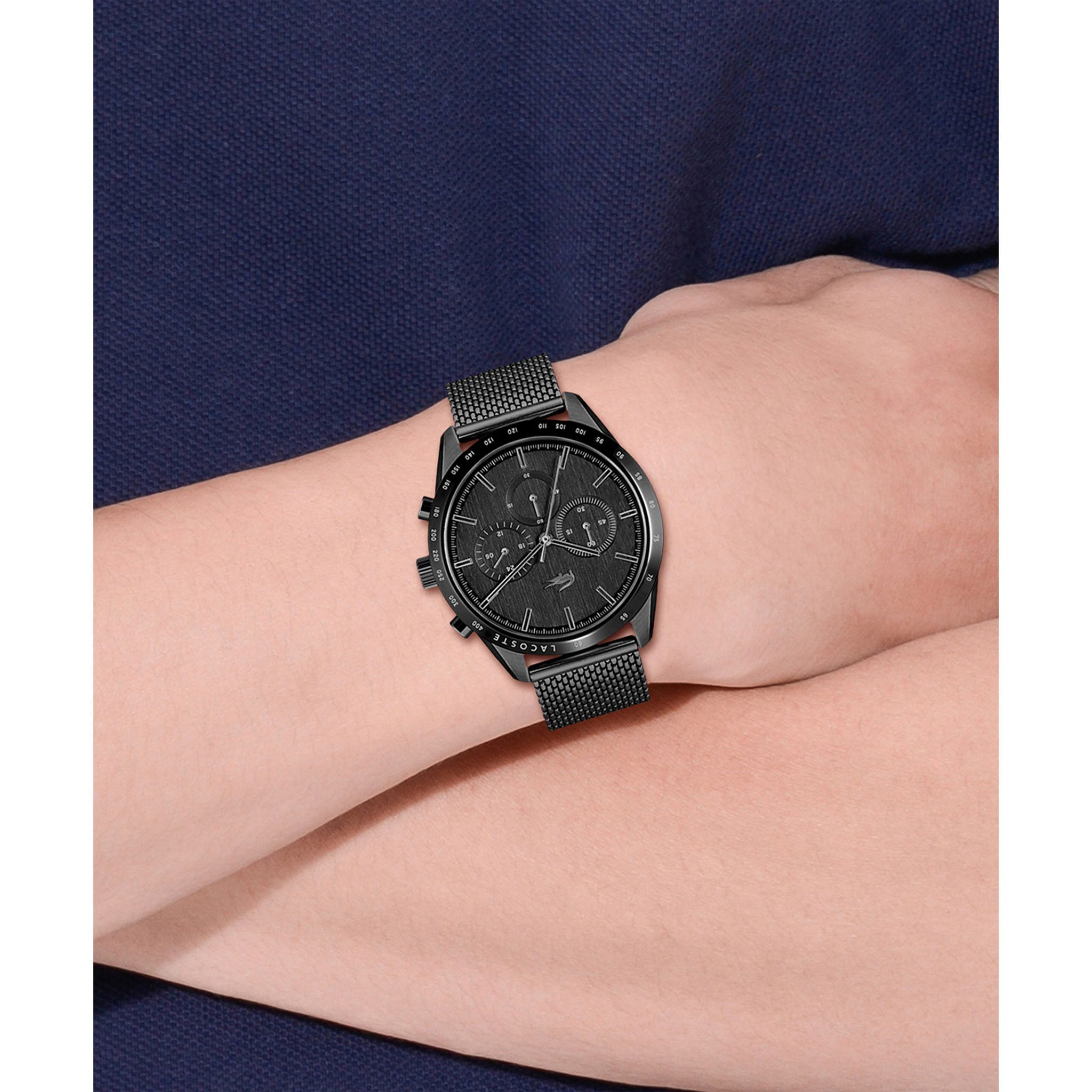 Lacoste Boston Black Mesh Men's Chronograph Watch - 2011162