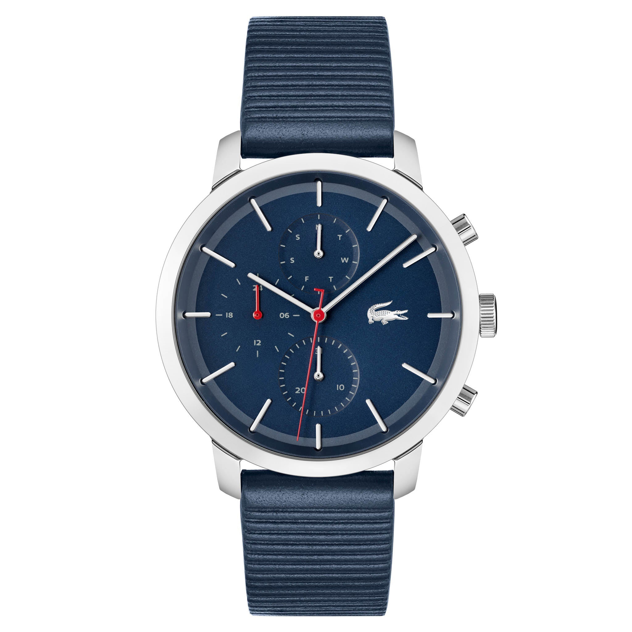 Lacoste Blue Leather Men's Multi-function Watch - 2011176