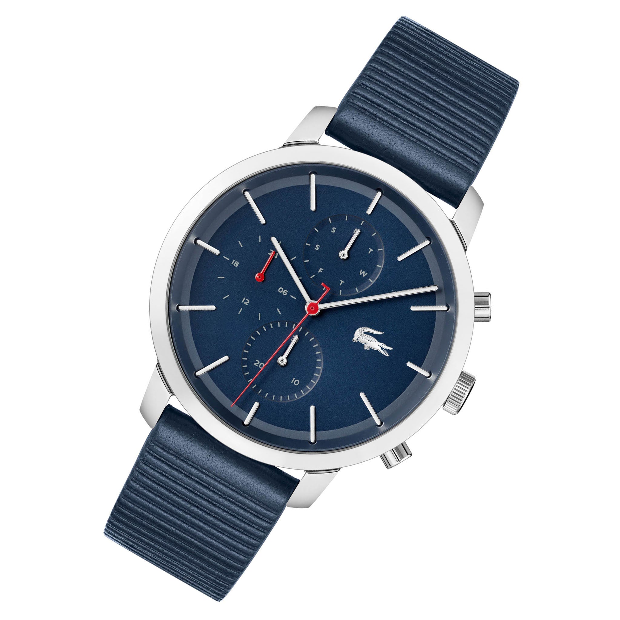 Lacoste Blue Leather Men's Multi-function Watch - 2011176