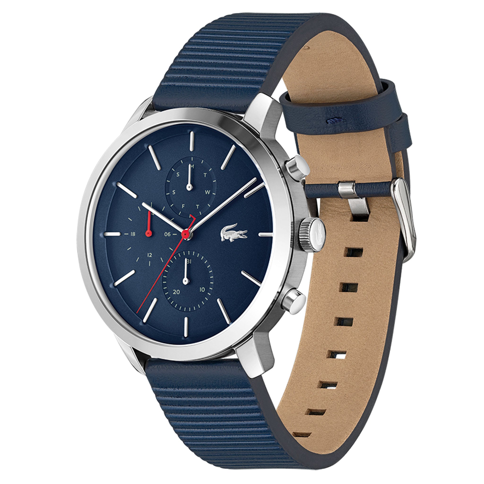 Lacoste Blue Leather Men's Multi-function Watch - 2011176