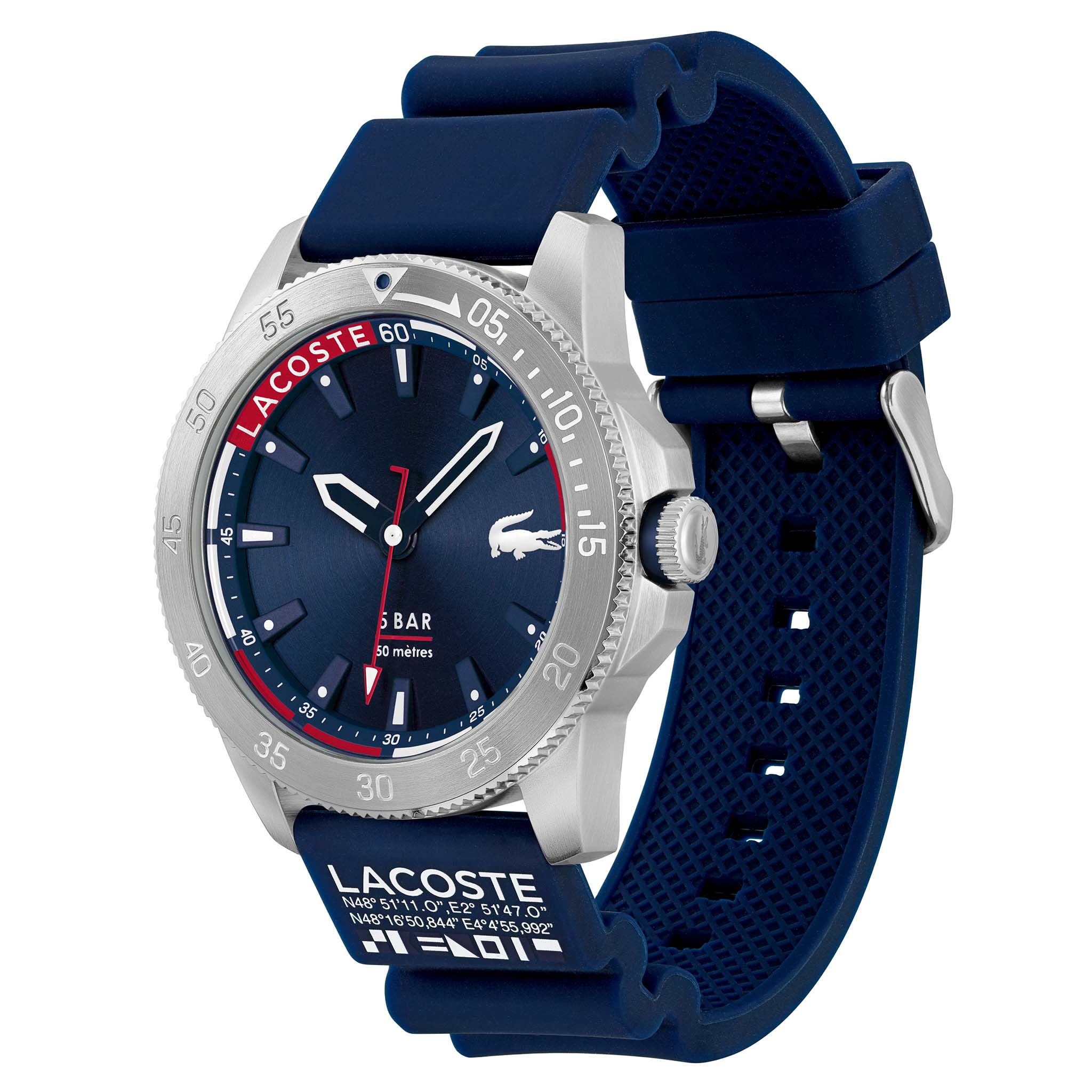 Lacoste Regatta Blue Silicone Men's Watch - 2011202