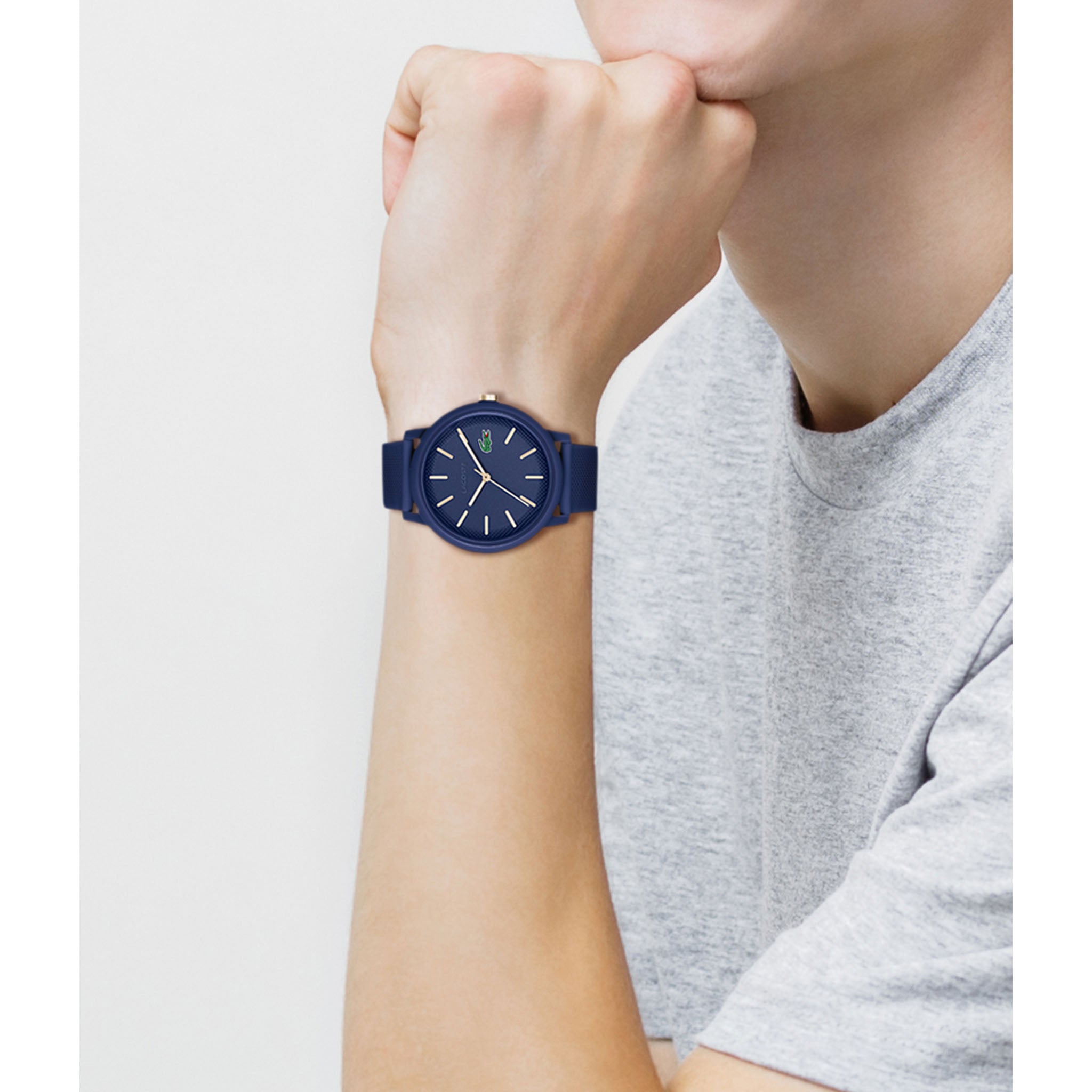 Lacoste 12.12 Blue Silicone Men's Watch - 2011234