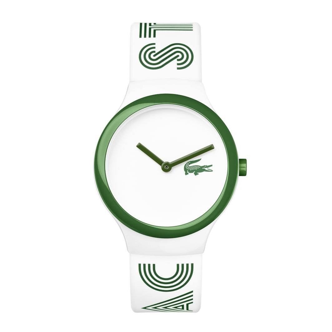 Lacoste Goa New White & Green Silicone Unisex Watch - 2020104