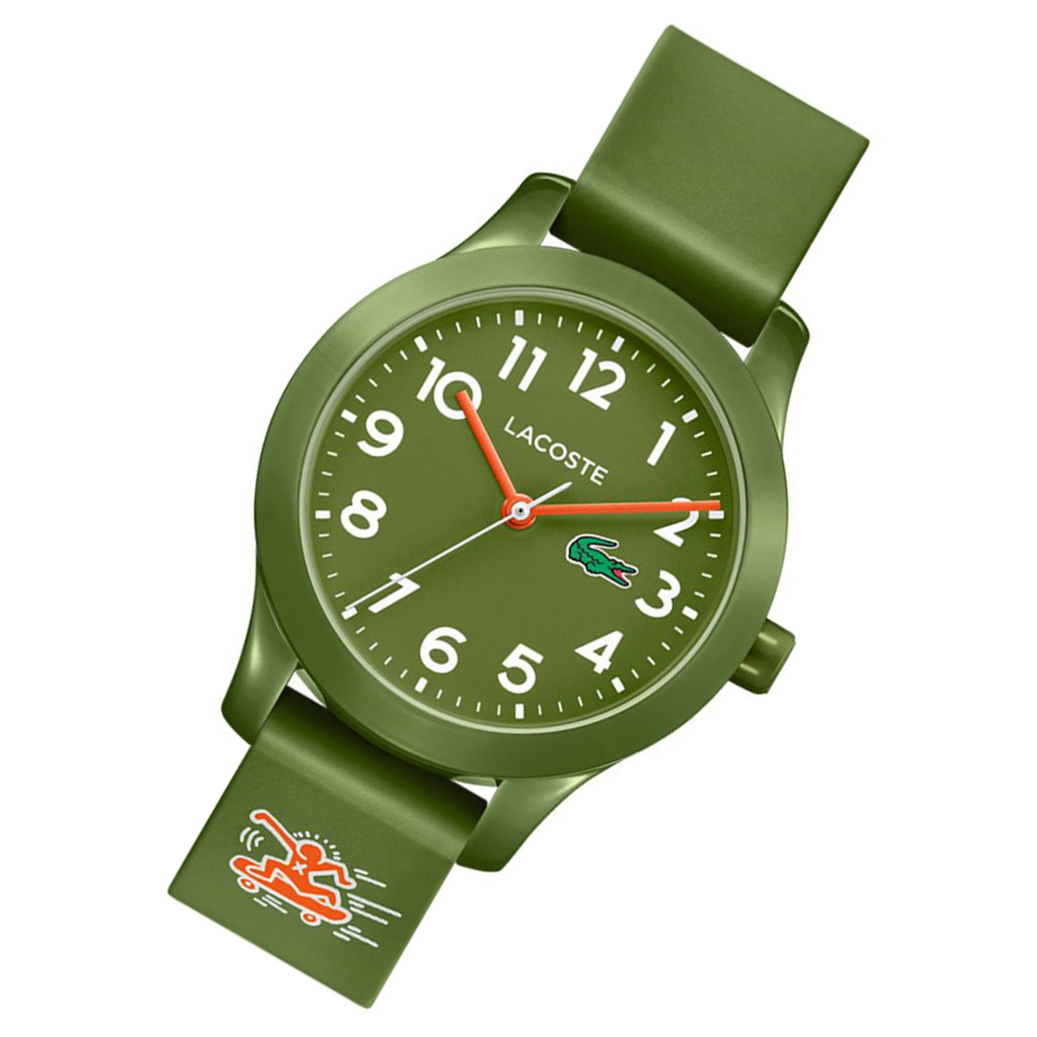 Lacoste 12.12 Kids Khaki Silicone Kids Watch - 2030015