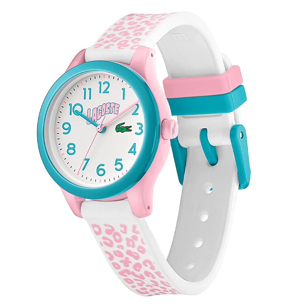 Lacoste .12.12 White & Pink Silicone Kids Watch - 2030026