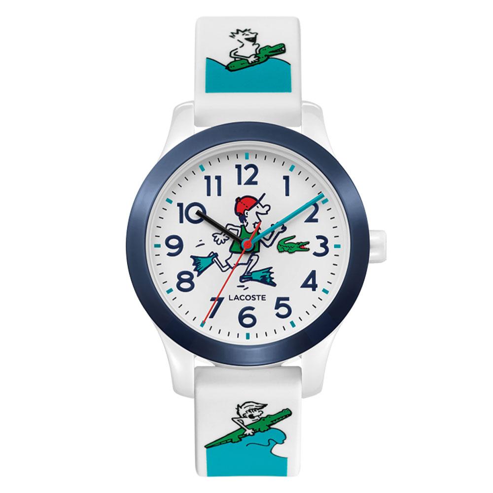 Lacoste.12.12 White & Blue Silicone Kids Watch - 2030029