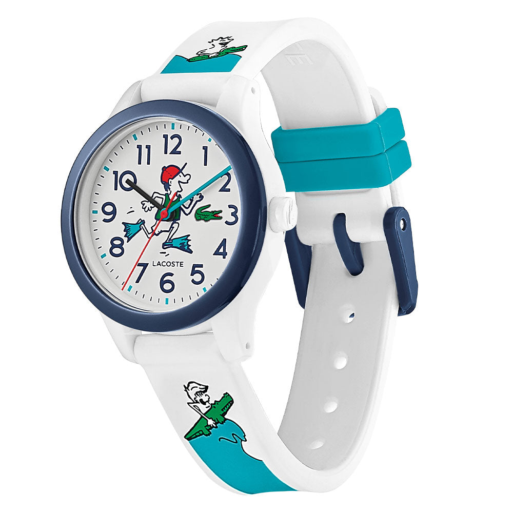 Lacoste .12.12 White & Blue Silicone Kids Watch - 2030029