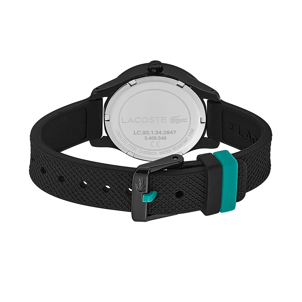 Lacoste 12.12 Black Silicone Band Kids Watch - 2030032