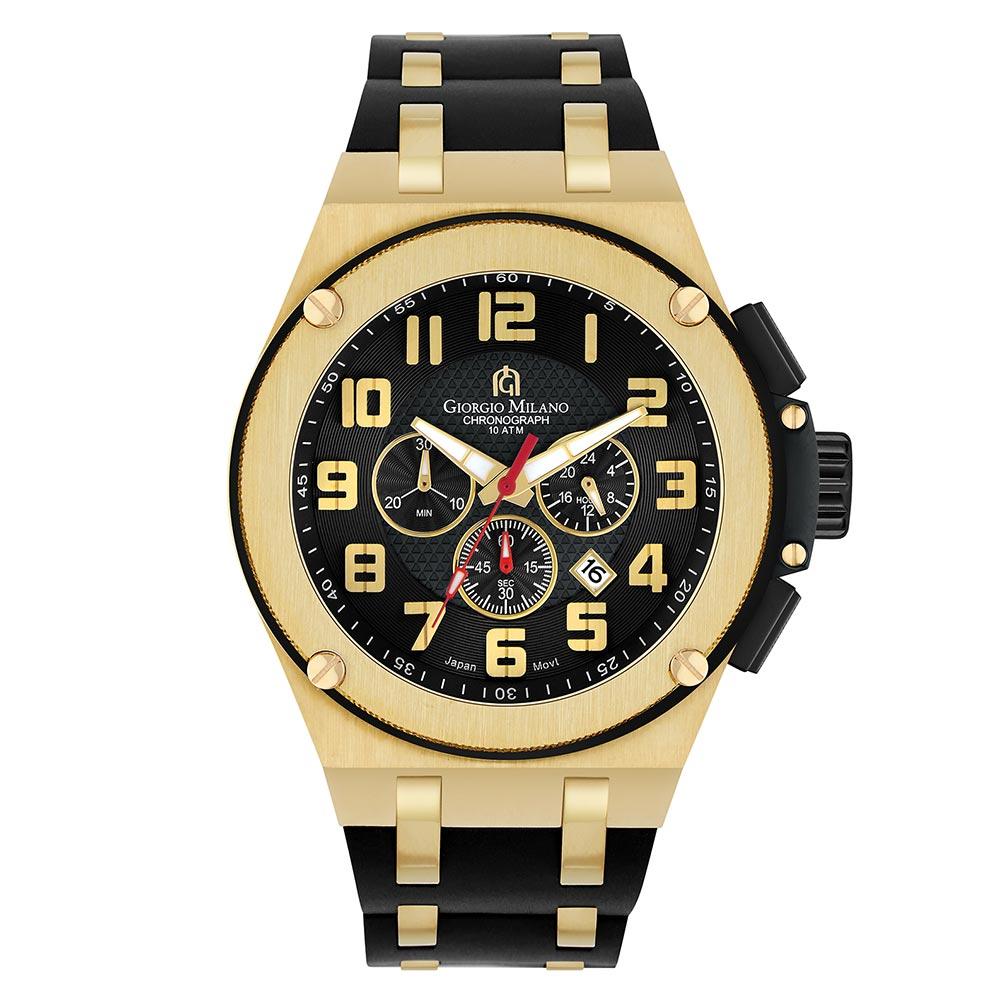 Giorgio Milano Gold & Blue Band Men's Chrono Watch - 232SGBK313