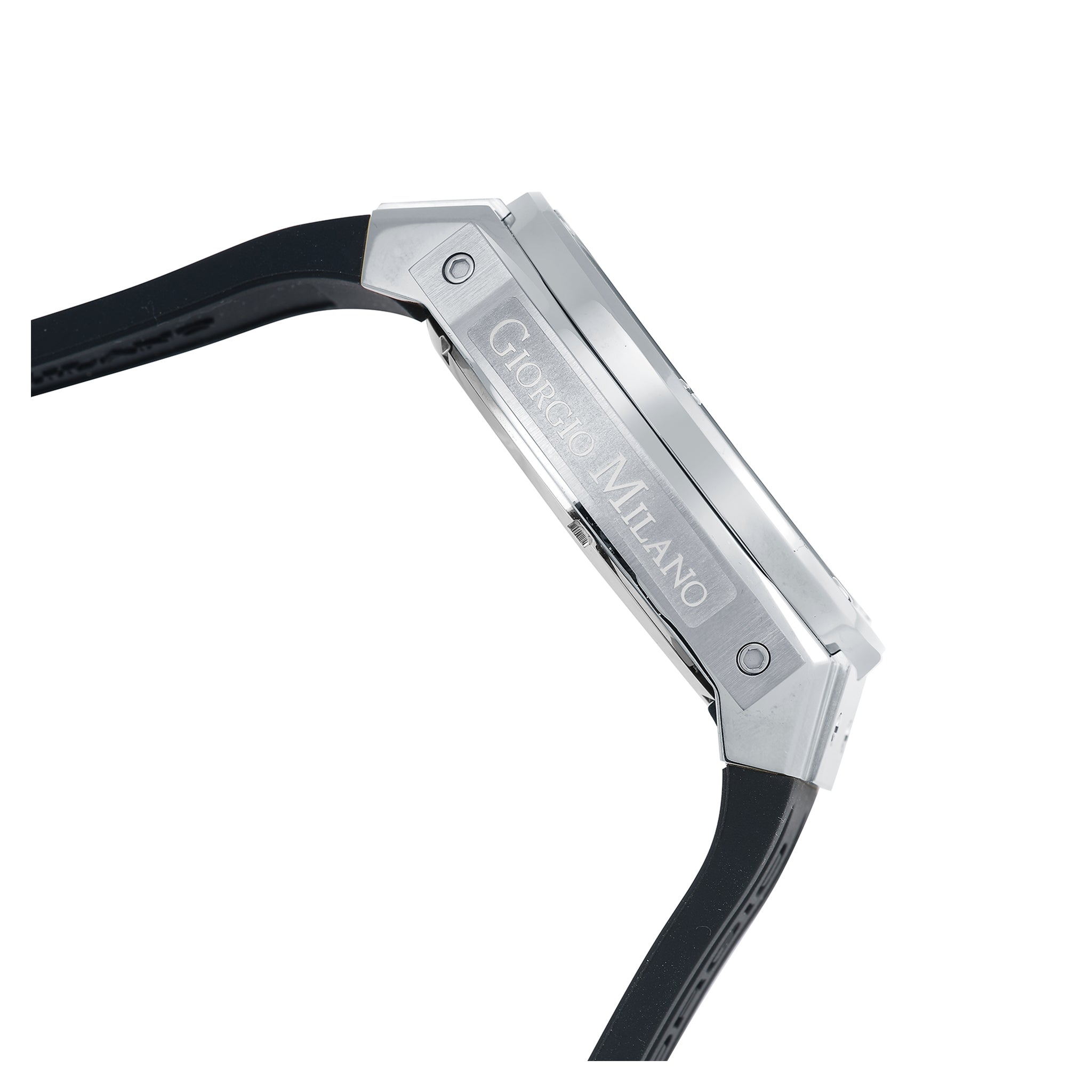 Giorgio Milano Black Silicone Chronograph Men's Watch - 240STBK313