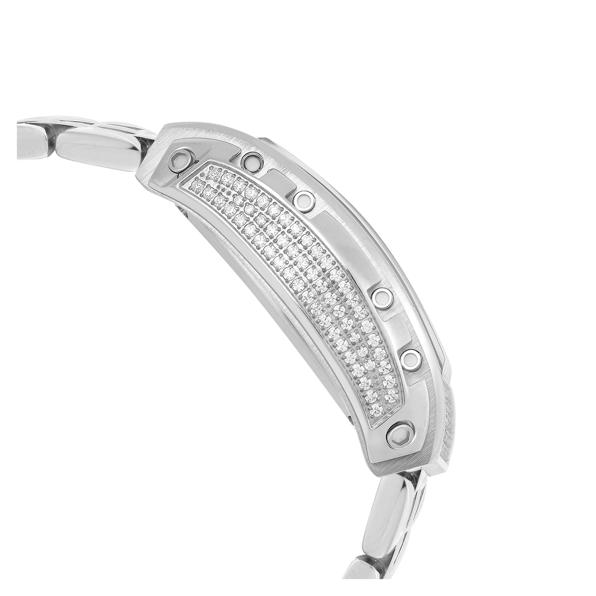 Giorgio Milano Silver Steel Black Dial Women's Watch - 242ST3M