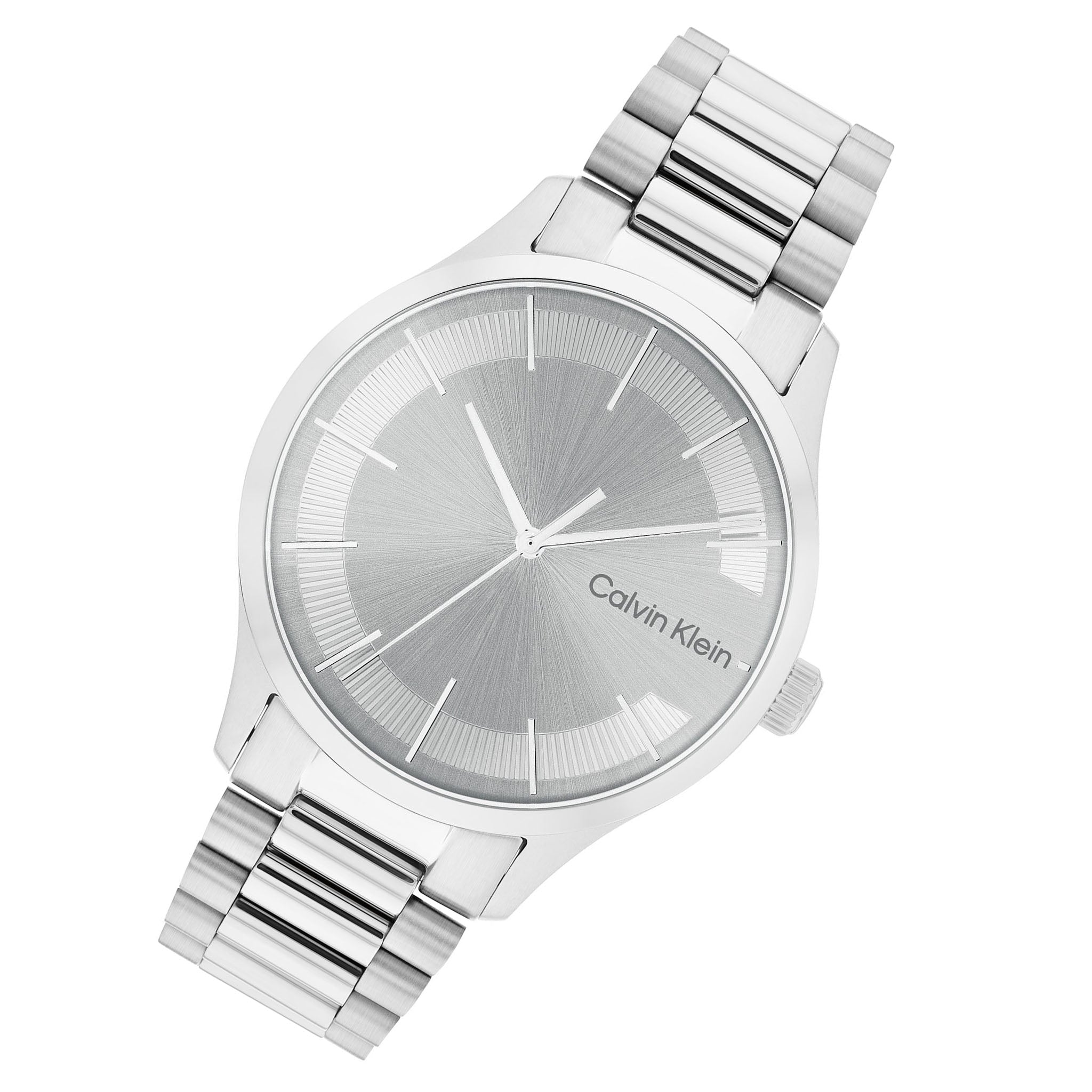 Calvin Klein Stainless Steel Grey Dial Unisex Watch - 25200036