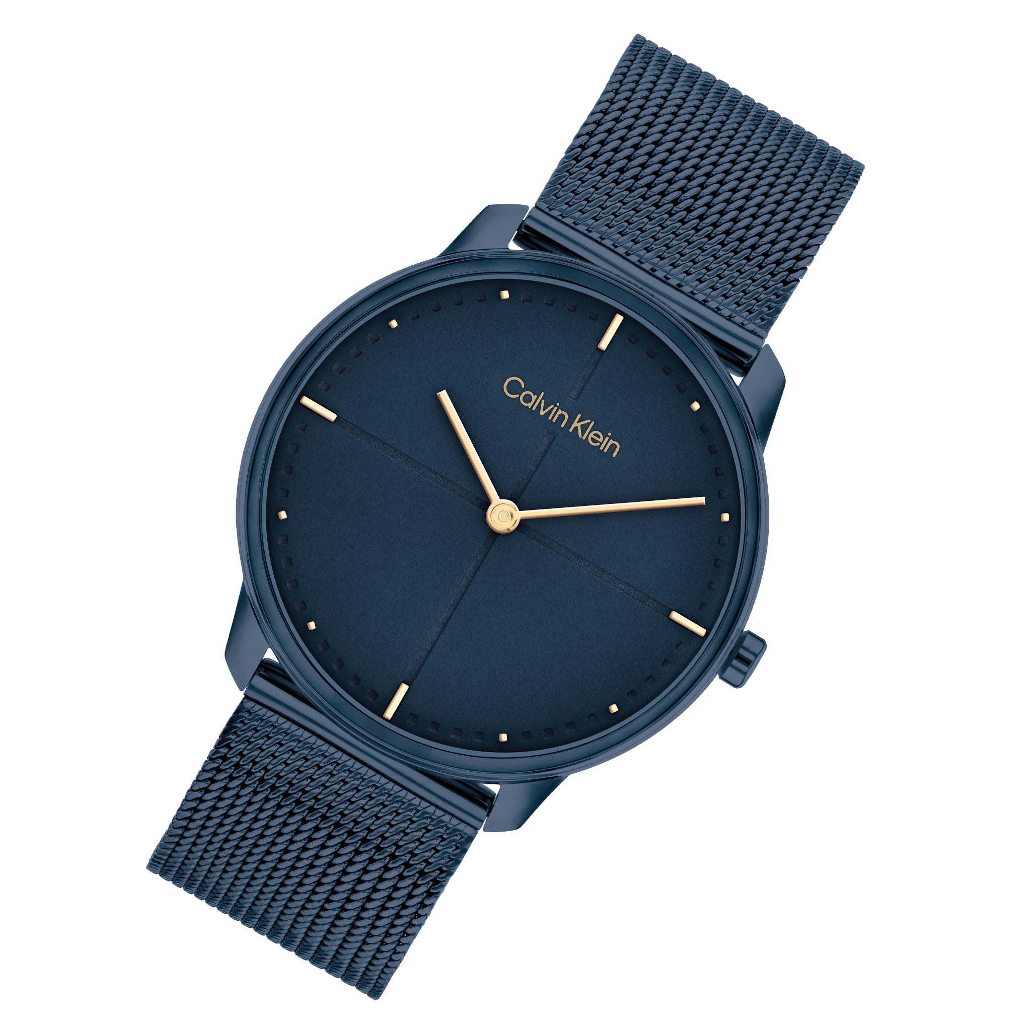 Calvin Klein Blue Mesh Unisex Watch - 25200160