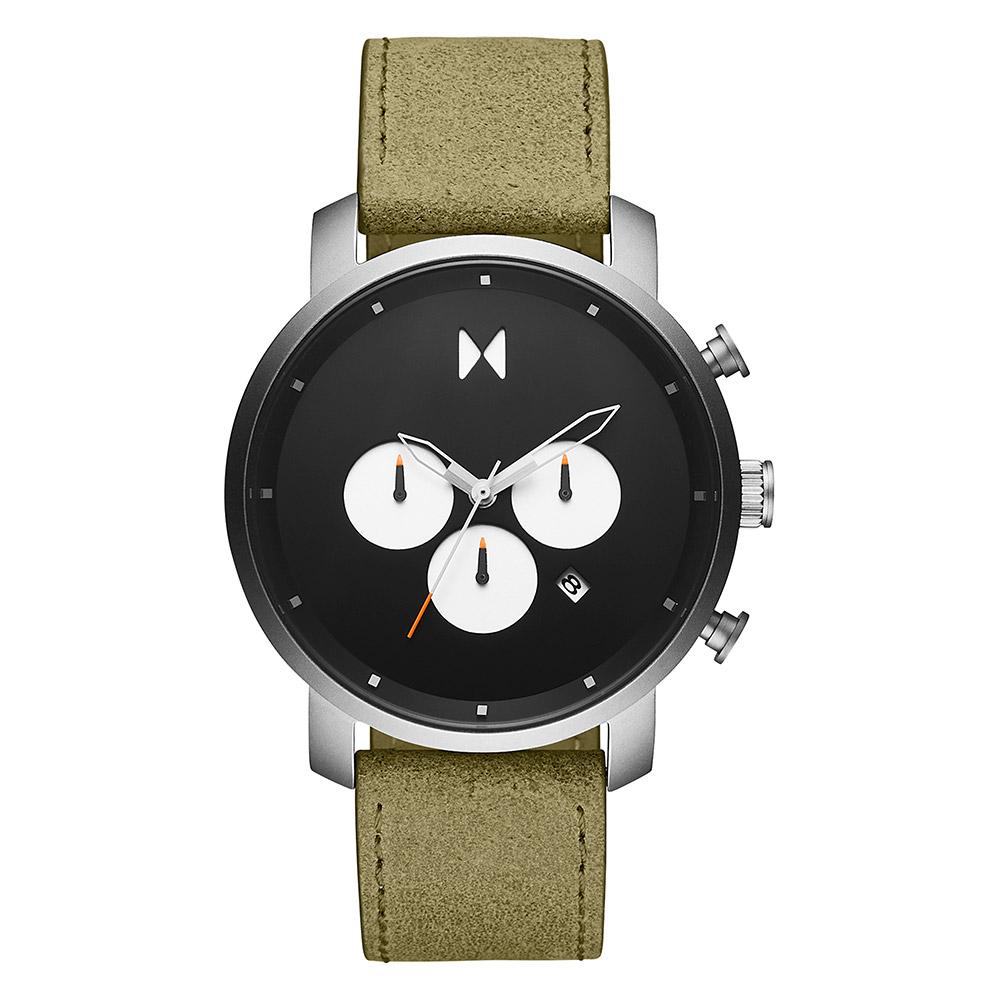 MVMT Chrono 40MM Moss Leather Men's Fashion Watch - 28000008D