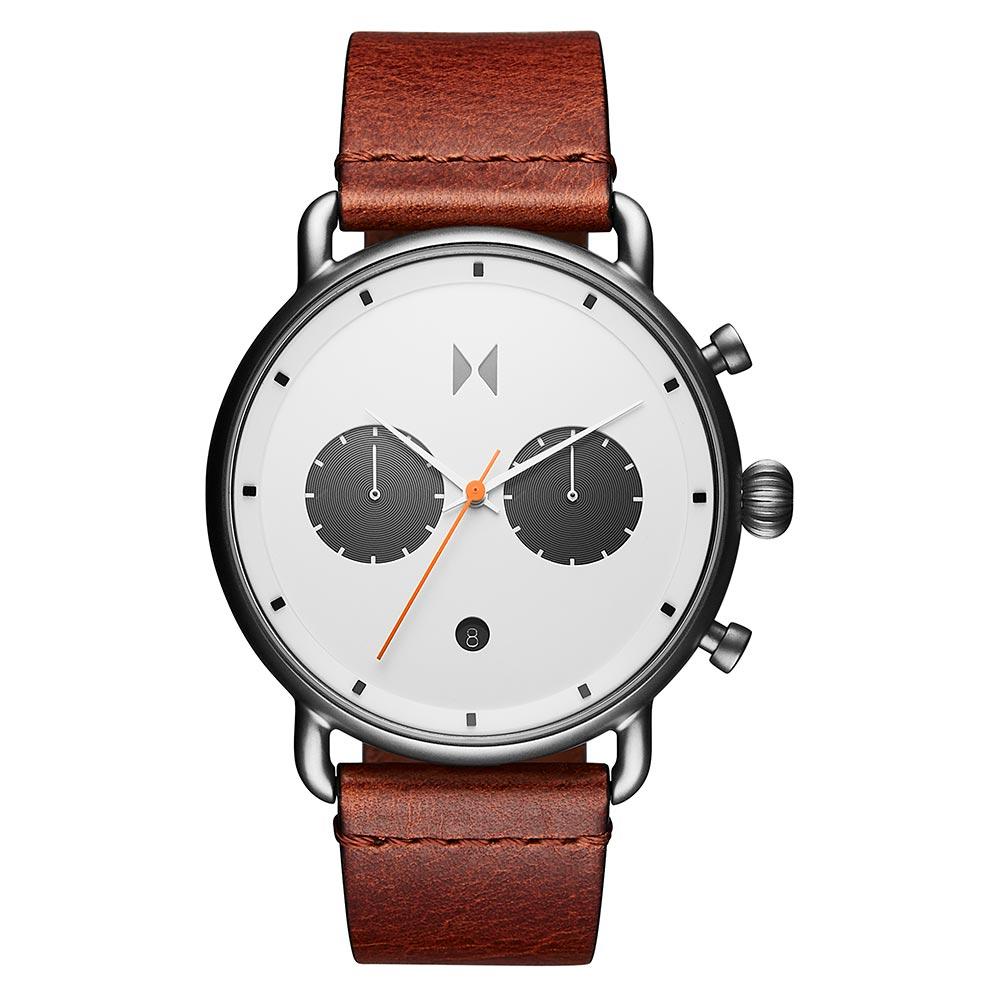 MVMT Blacktop Camel Leather Men's Chrono Watch - 28000010D