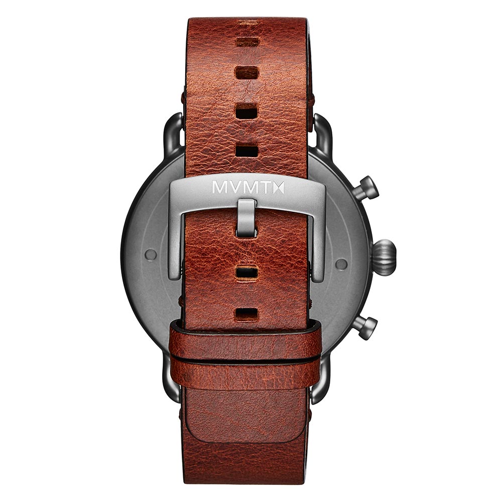MVMT Blacktop Camel Leather Men's Chrono Watch - 28000010D