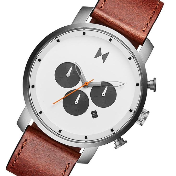 MVMT Chronograph 40mm Camel Leather Men's Watch - 28000011D
