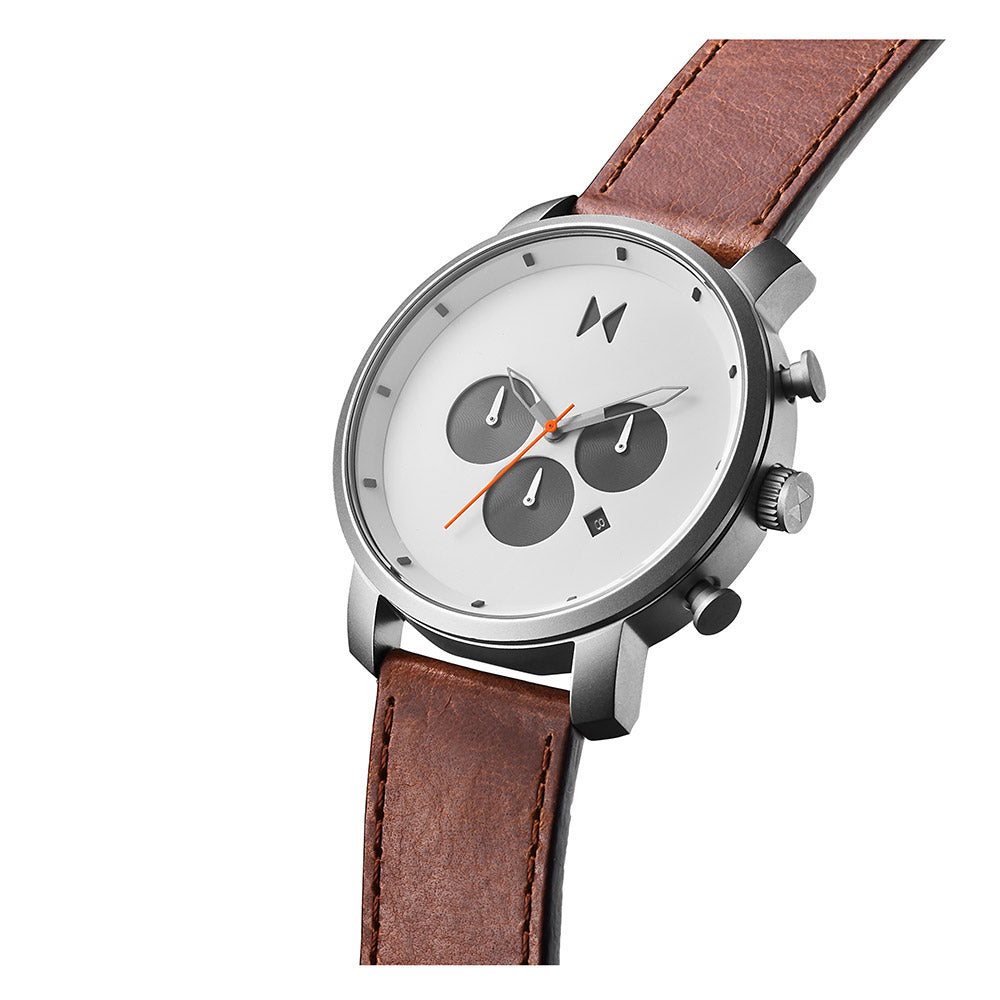MVMT Chronograph 40mm Camel Leather Men's Watch - 28000011D