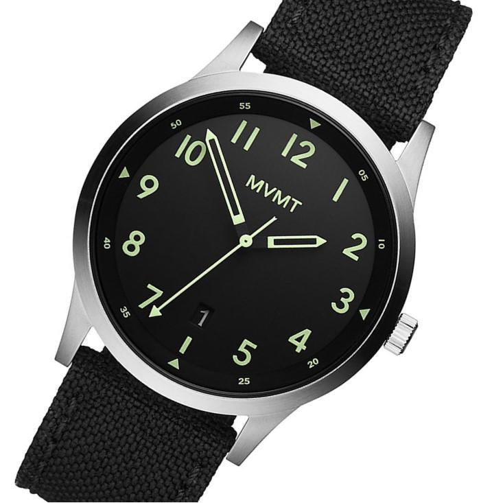 MVMT Field Black Fabric Band Men's Watch - 28000013D
