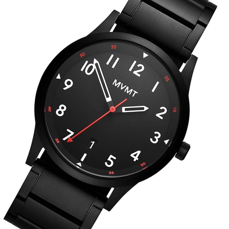 MVMT Field Black Steel Men's Watch - 28000018D