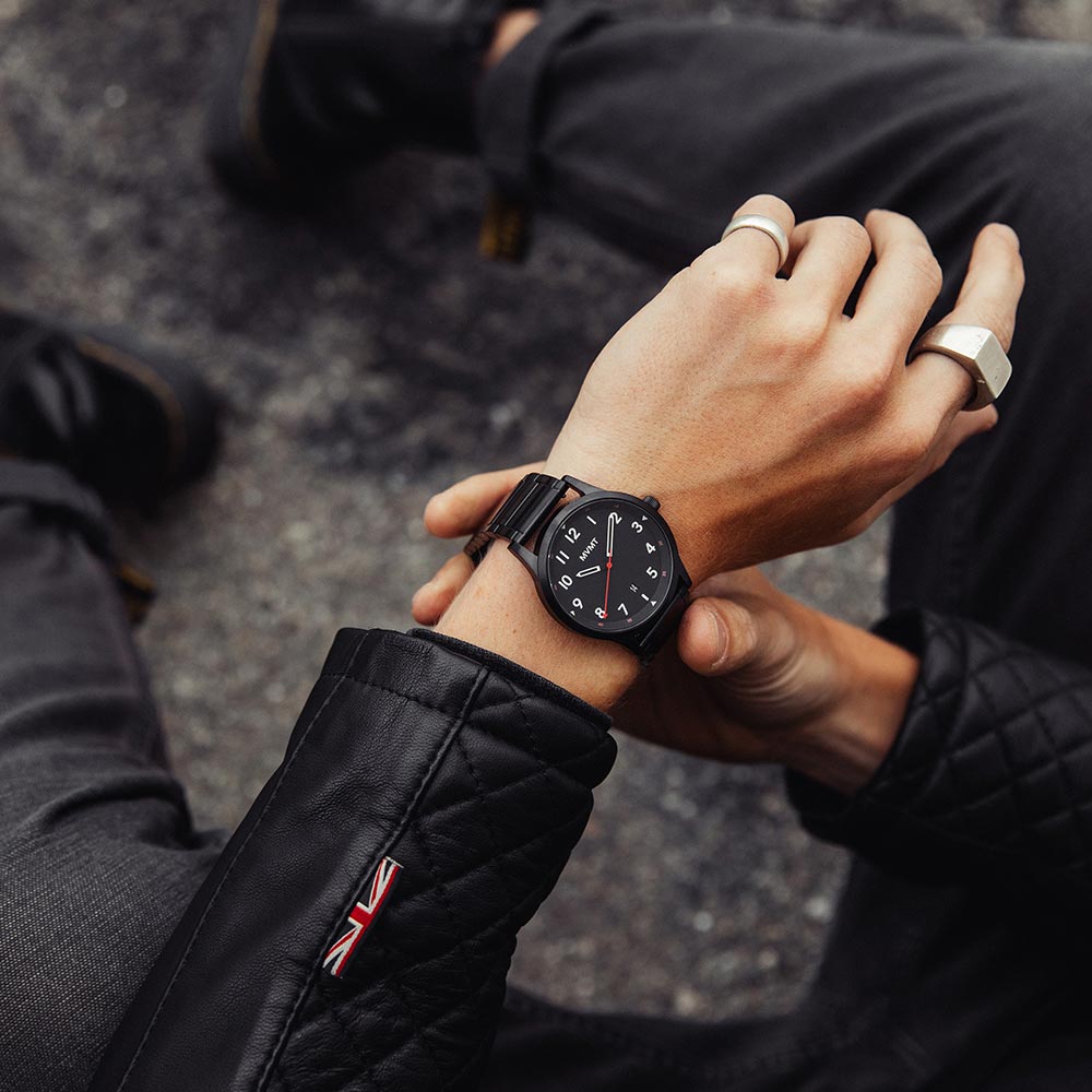 MVMT Field Black Steel Men's Watch - 28000018D