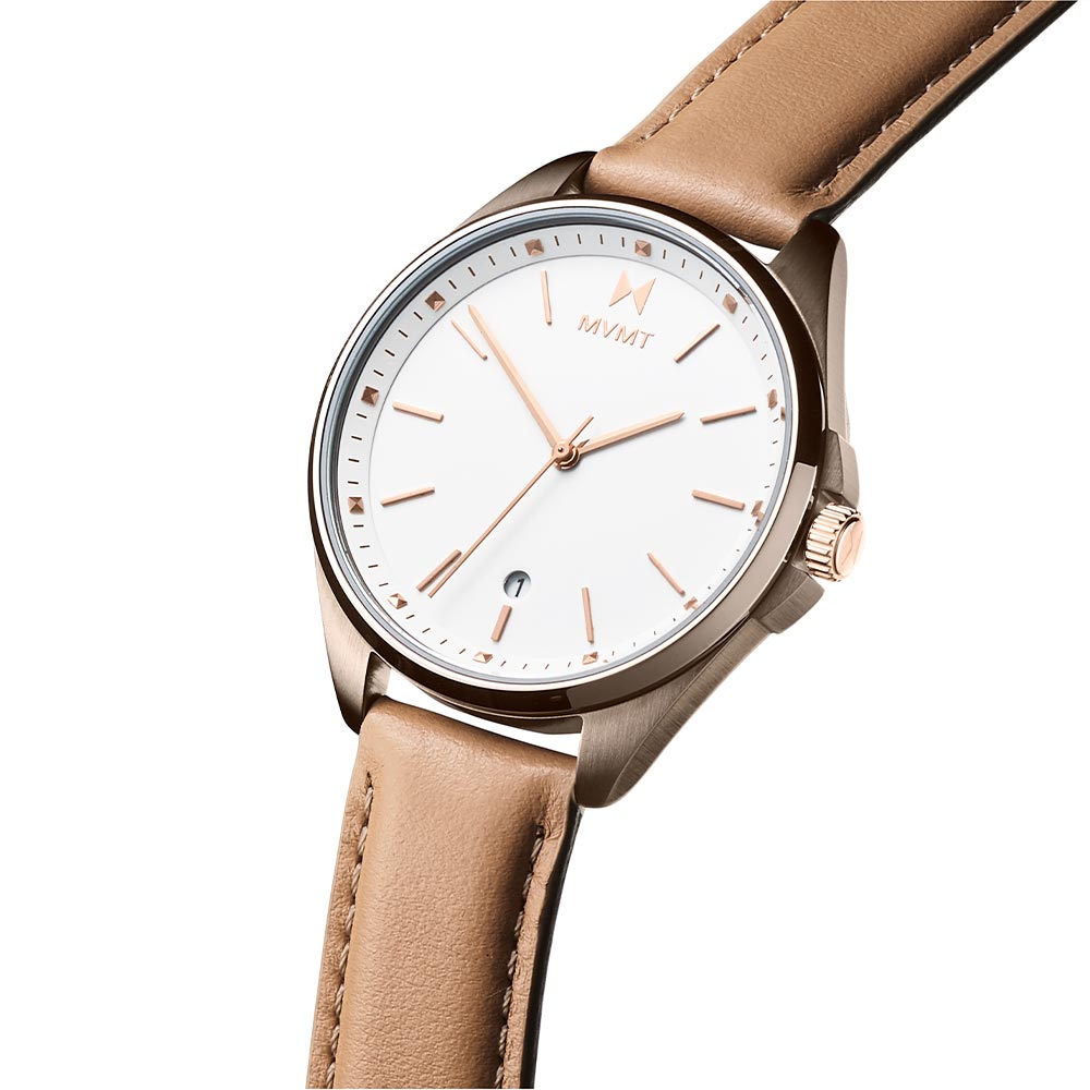 MVMT Coronada Tan Leather Women's Watch - 28000023D