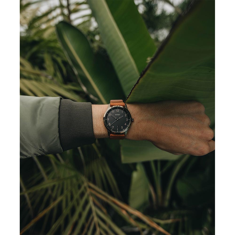 MVMT Field Brown Leather Men's Watch - 28000065D