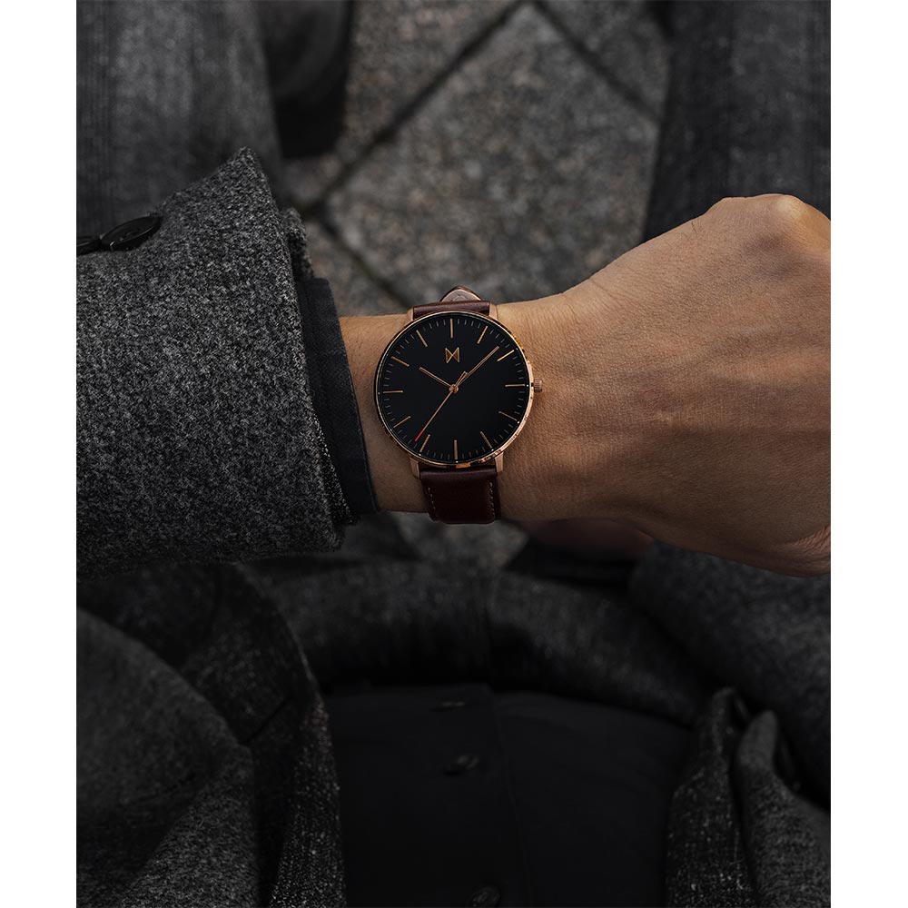 MVMT Legacy Dark Brown Leather Men's Watch - 28000085D