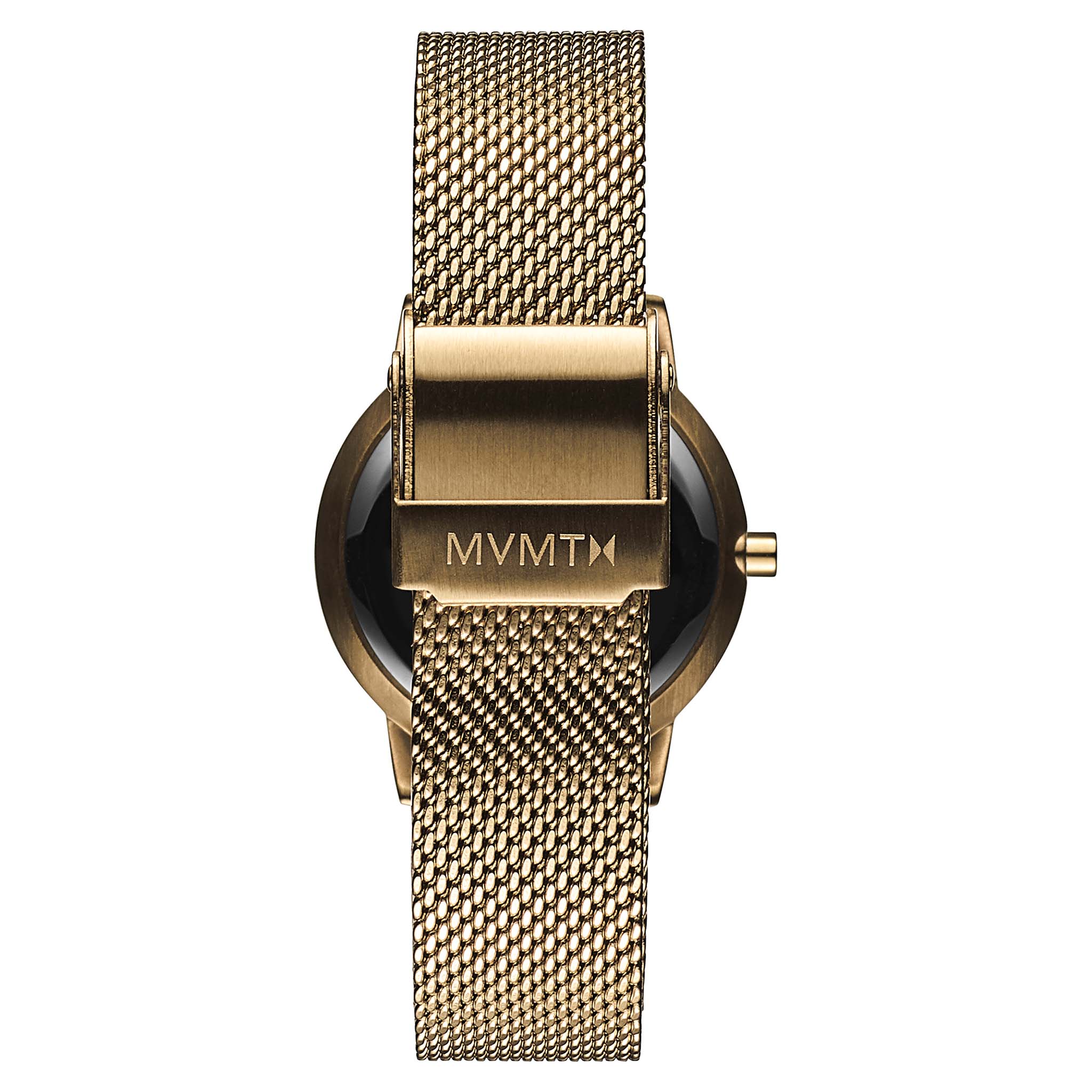 MVMT Gold Steel Mesh White Dial Women's Slim Watch - 28000114D