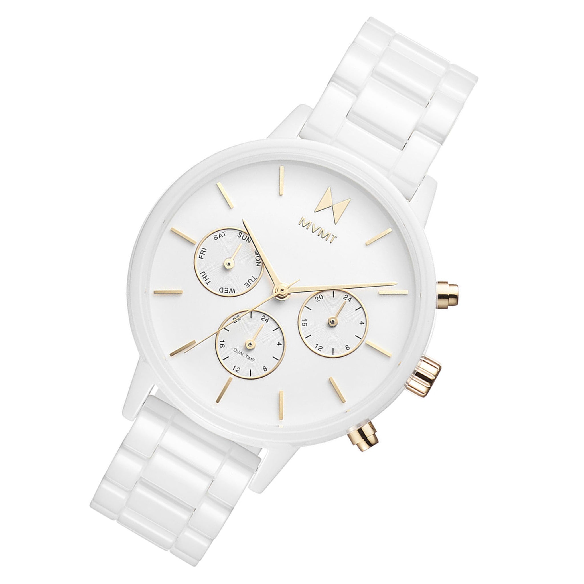 MVMT Nova White Ceramic Women's Multi-function Watch - 28000120D