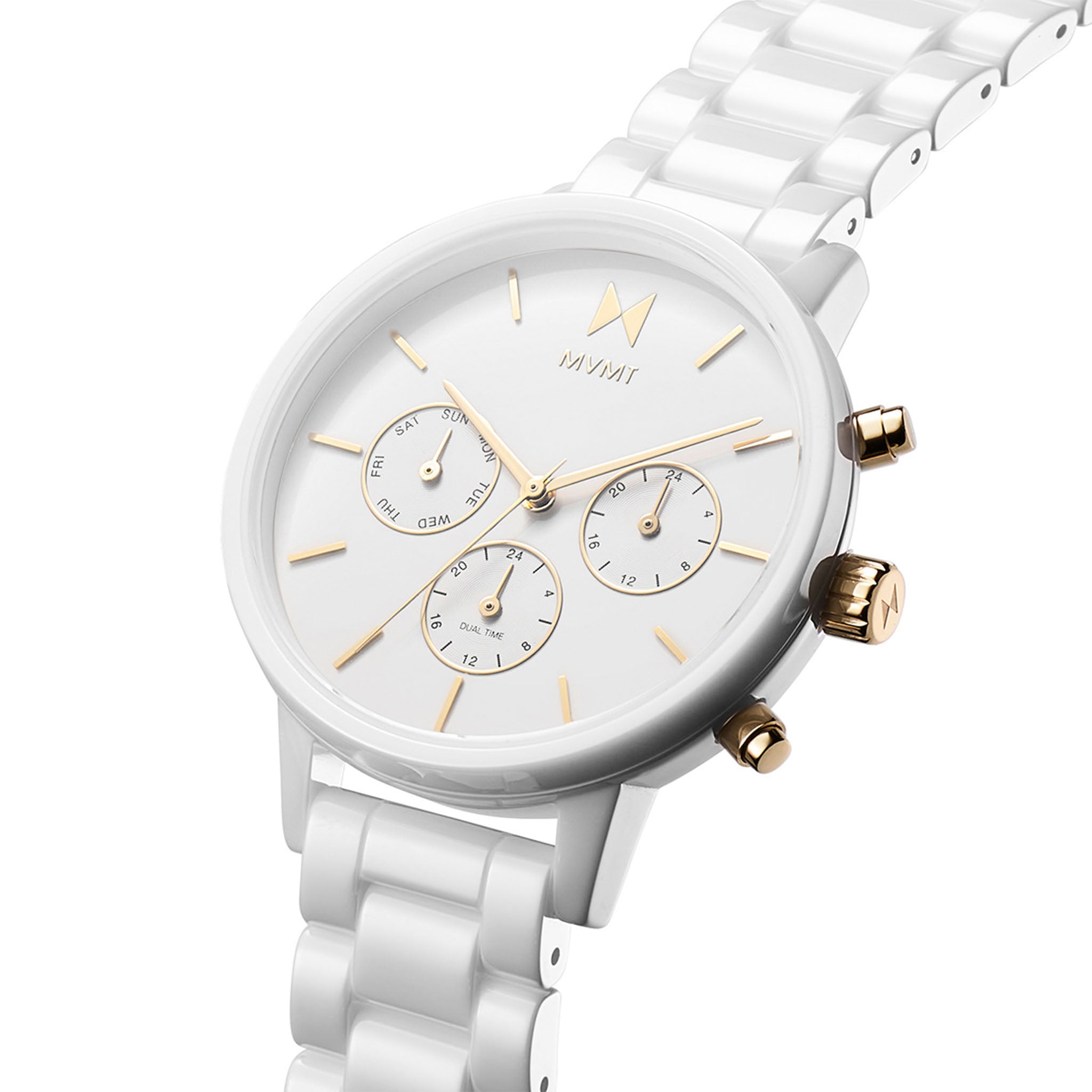 MVMT Nova White Ceramic Women's Multi-function Watch - 28000120D