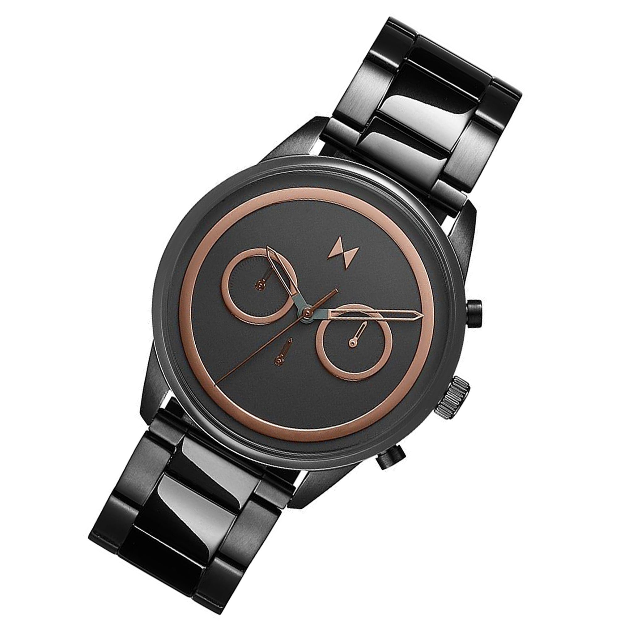 MVMT Victor Powerlane Gunmetal Steel Men's Chrono Watch - 28000123D