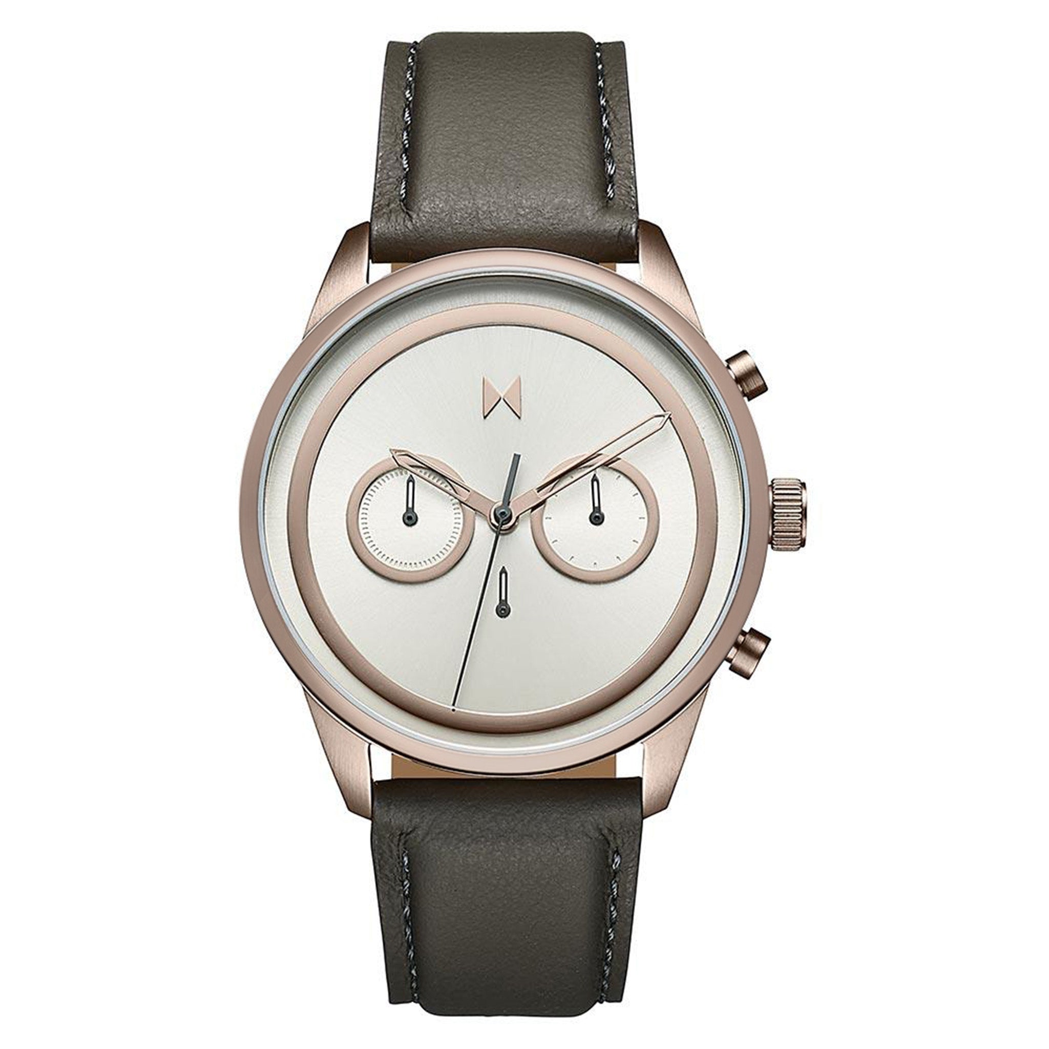 MVMT Python Powerlane Grey Leather Men's Chrono Watch - 28000126D
