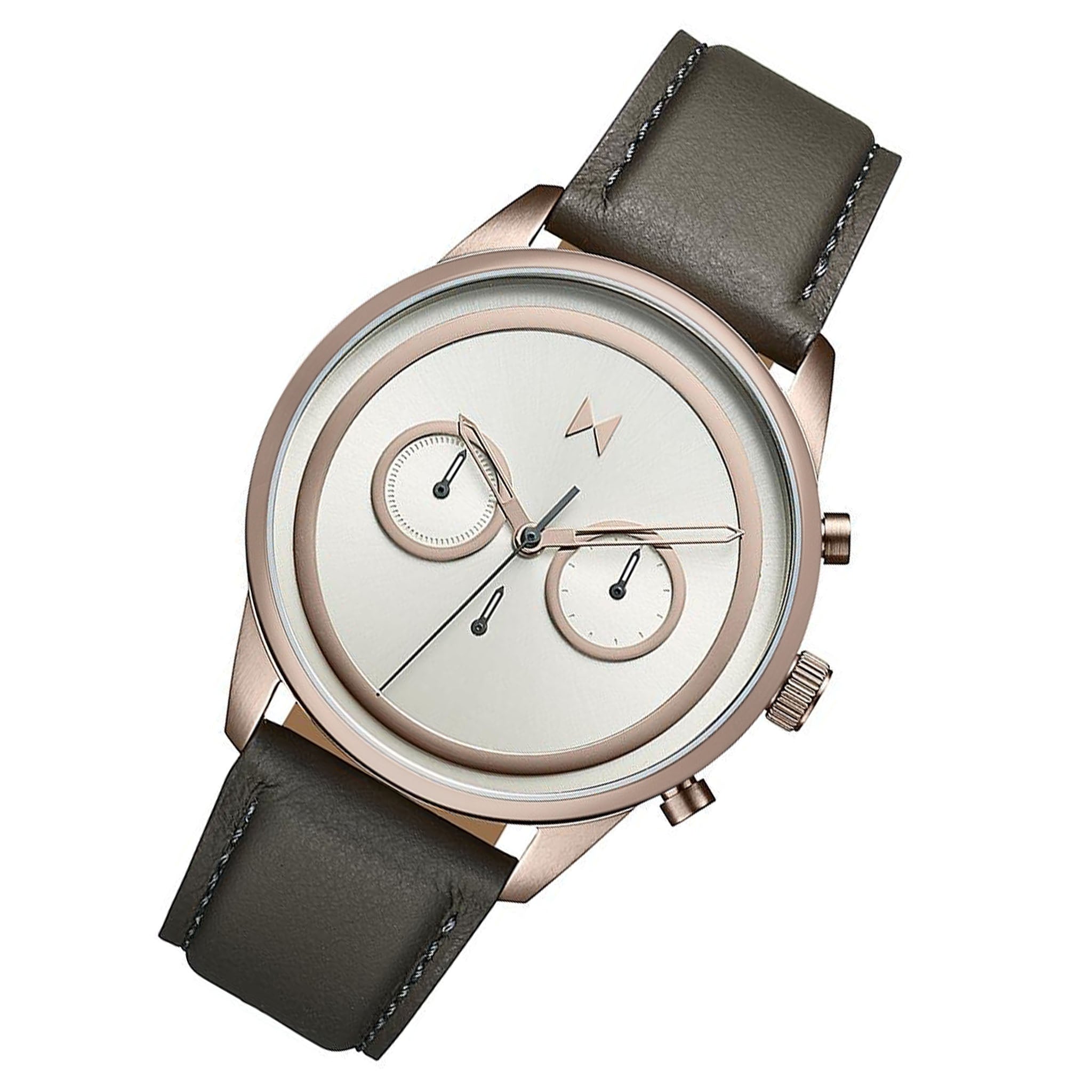 MVMT Python Powerlane Grey Leather Men's Chrono Watch - 28000126D