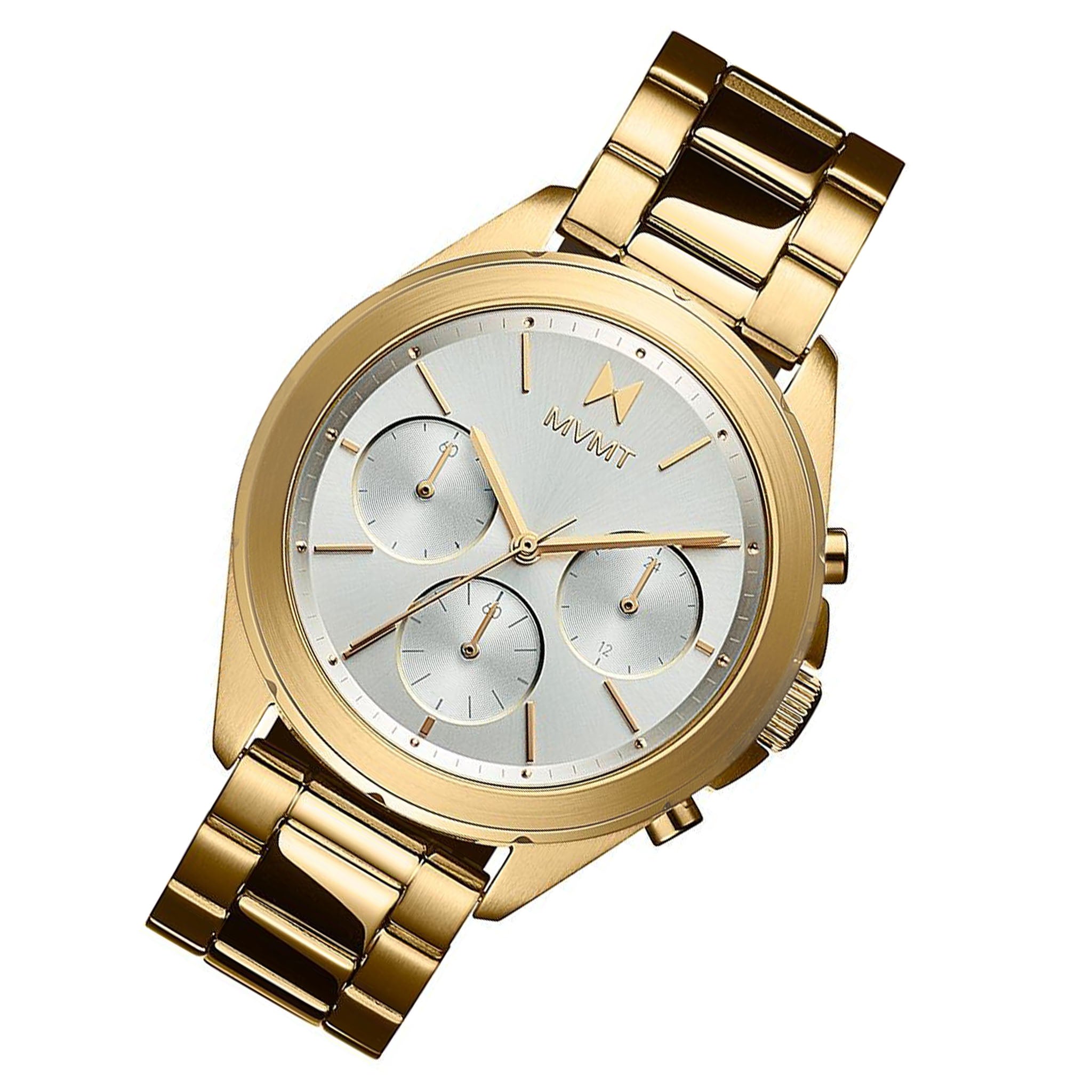 MVMT Sport Luxe Gold Steel Women's Chrono Watch - 28000128D