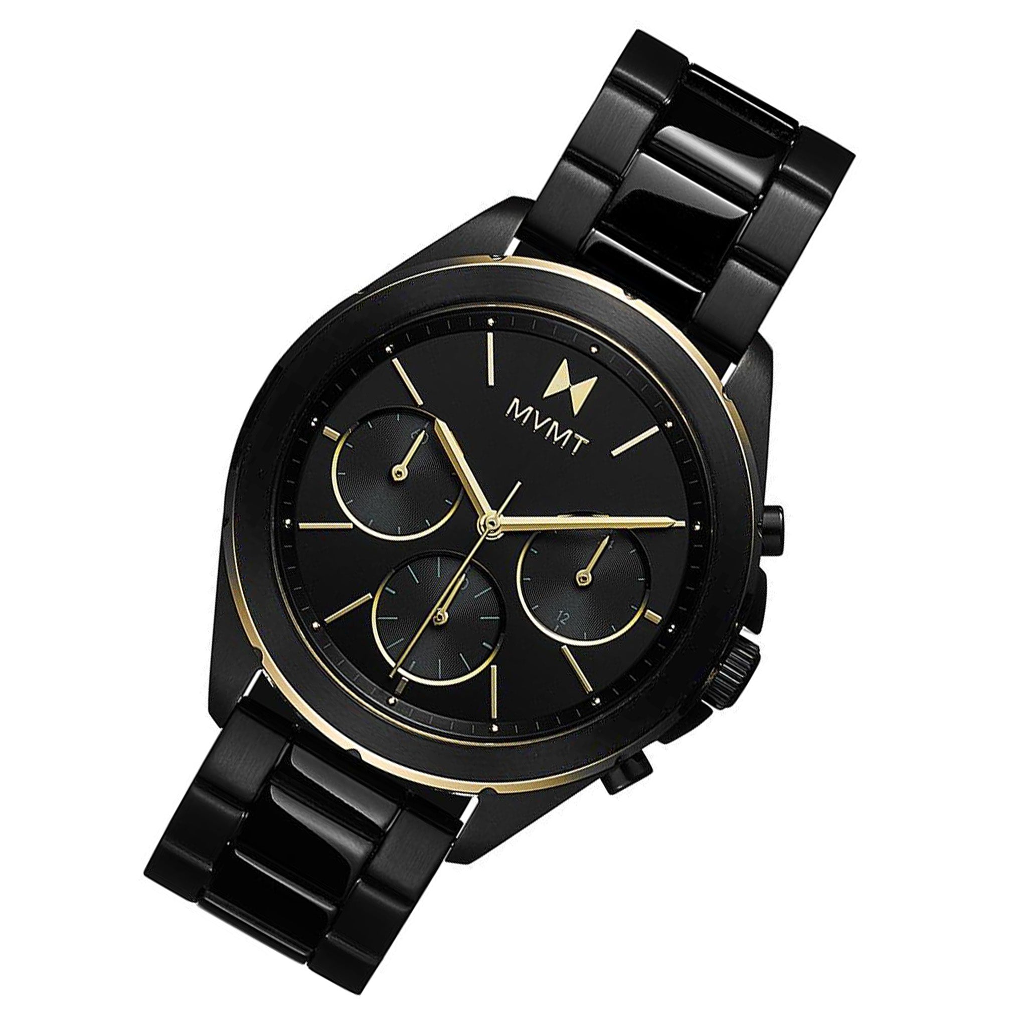 MVMT Sport Luxe Black Steel Women's Chrono Watch - 28000129D