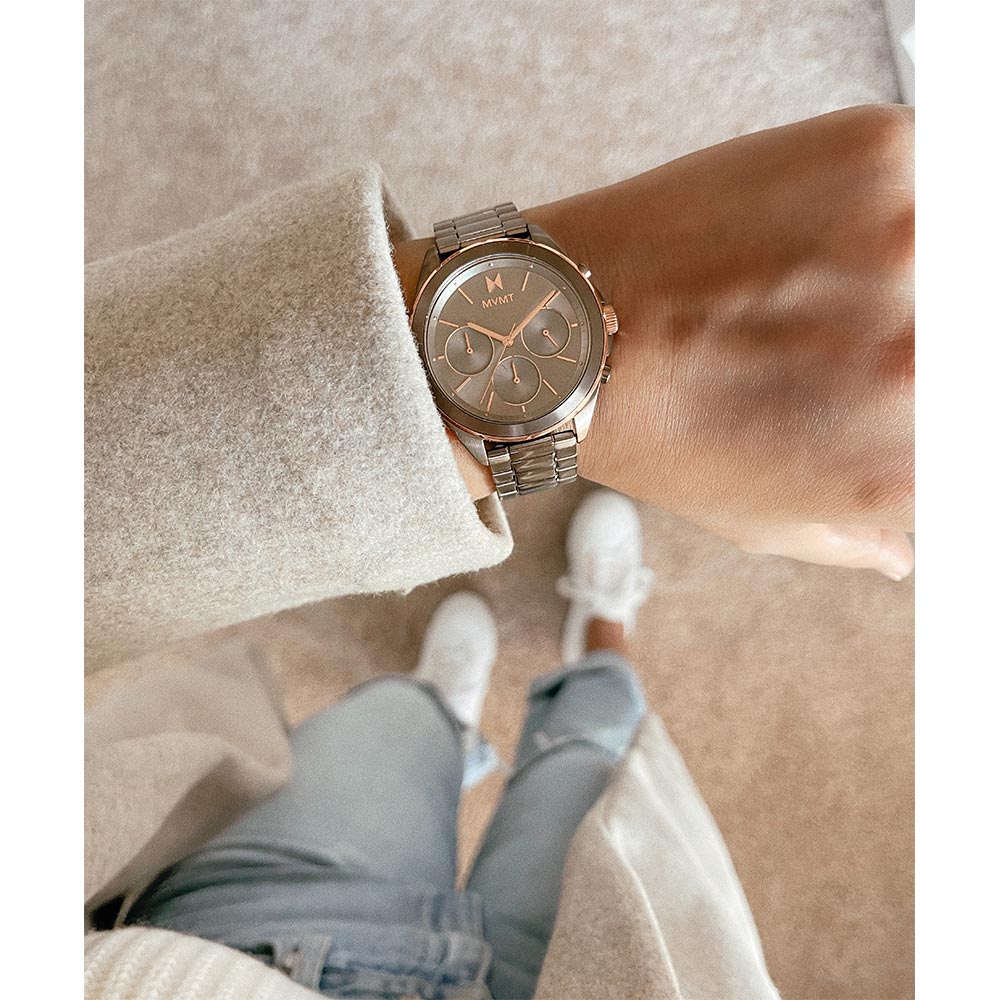 MVMT Sport Luxe Taupe Steel Women's Chrono Watch  28000130D