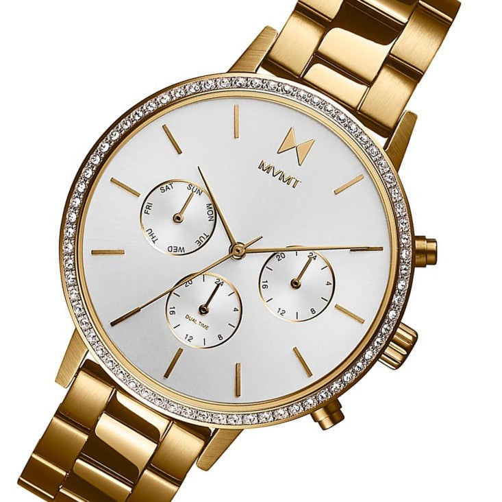 MVMT Crystal Nova Gold Steel Women's Multi-function Watch - 28000134D