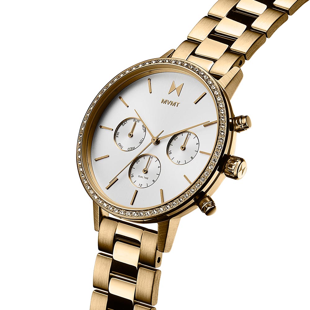MVMT Crystal Nova Gold Steel Women's Multi-function Watch - 28000134D