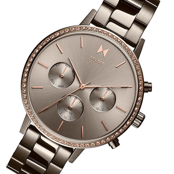MVMT Crystal Nova Taupe Steel Women's Multi-function Watch - 28000136D