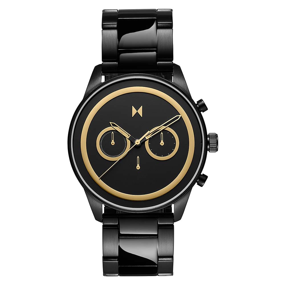 MVMT Powerlane 43 MM Plated Black Steel Men's Chronograph Watch - 28000164D