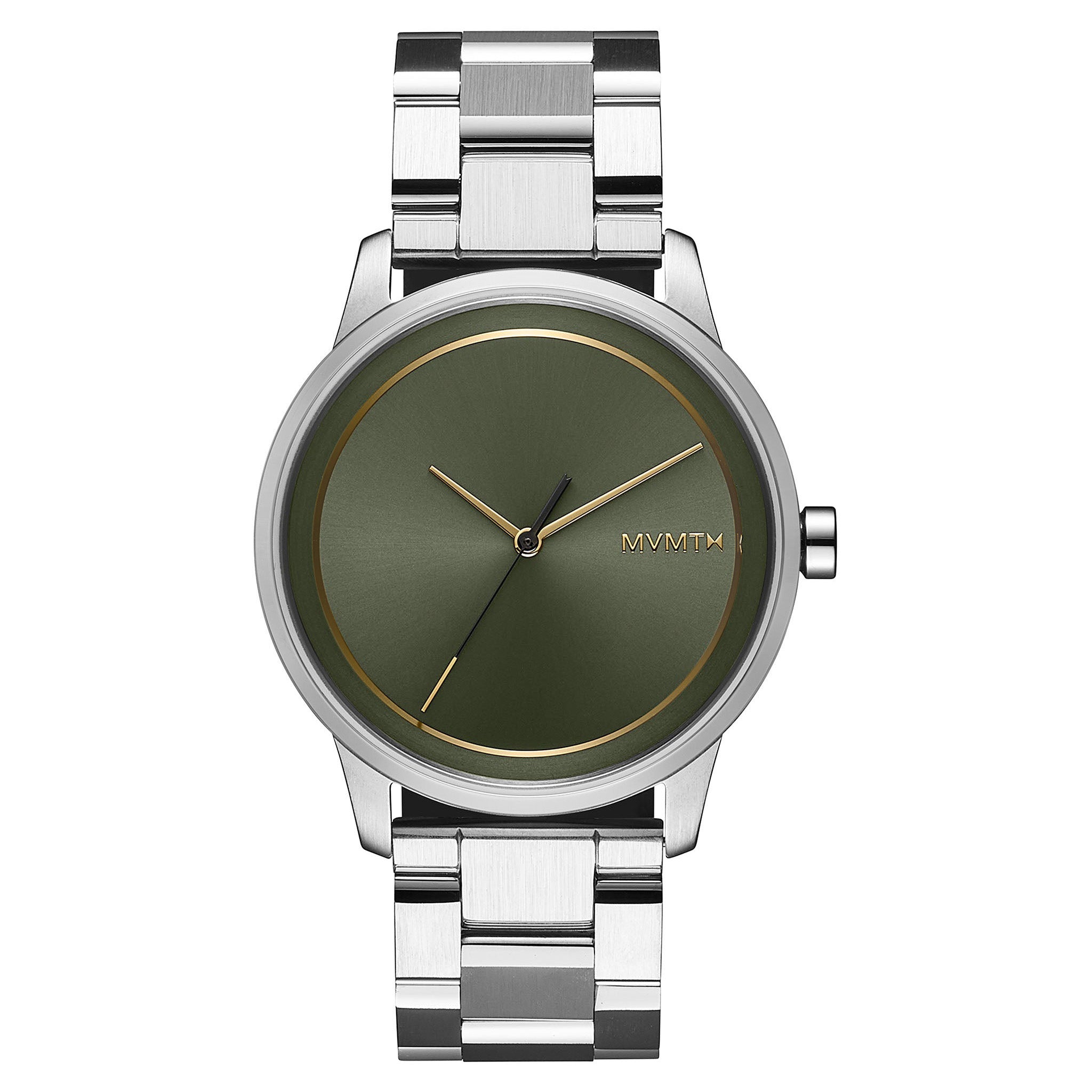 MVMT Profile Silver Steel Green Dial Unisex Watch - 28000184D