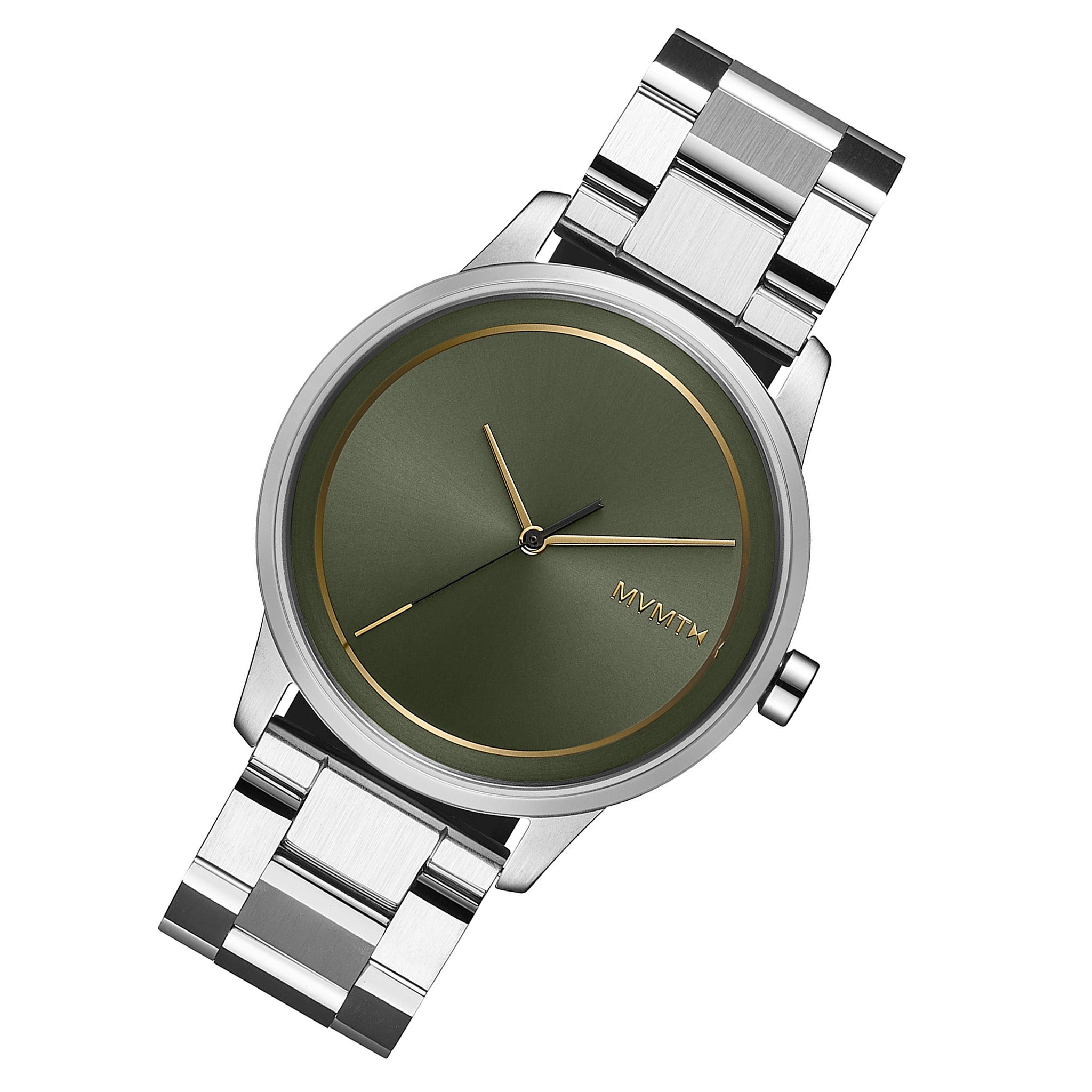 MVMT Profile Silver Steel Green Dial Unisex Watch - 28000184D