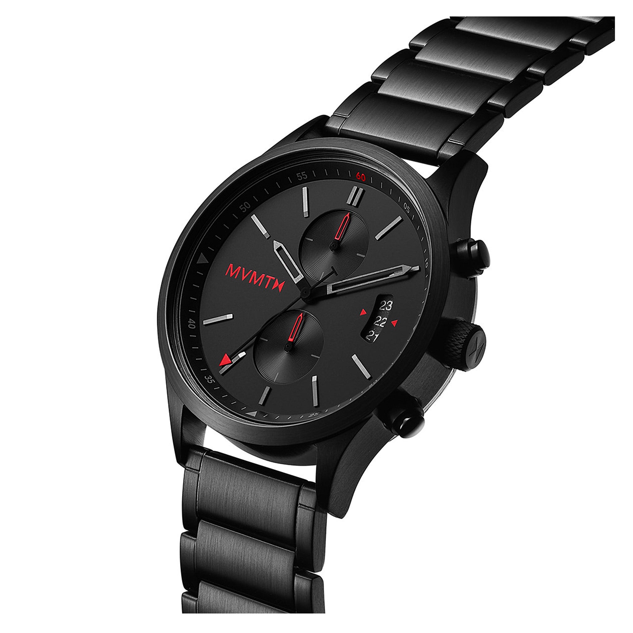 MVMT Havoc Black Steel Men's Chrono Watch - 28000198D