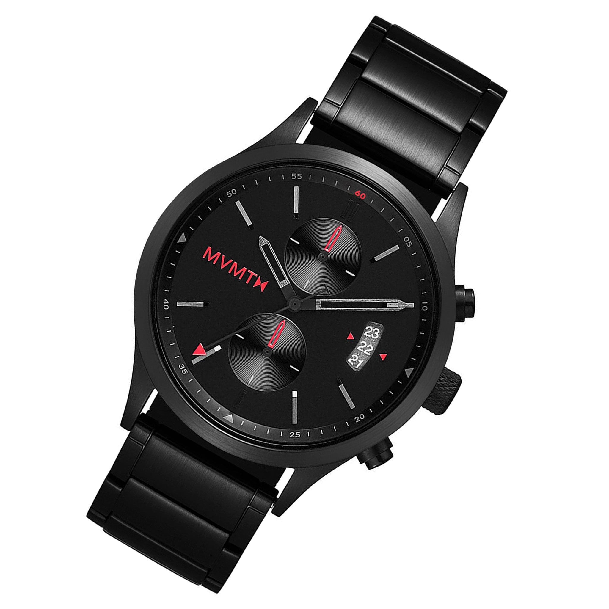 MVMT Havoc Black Steel Men's Chrono Watch - 28000198D