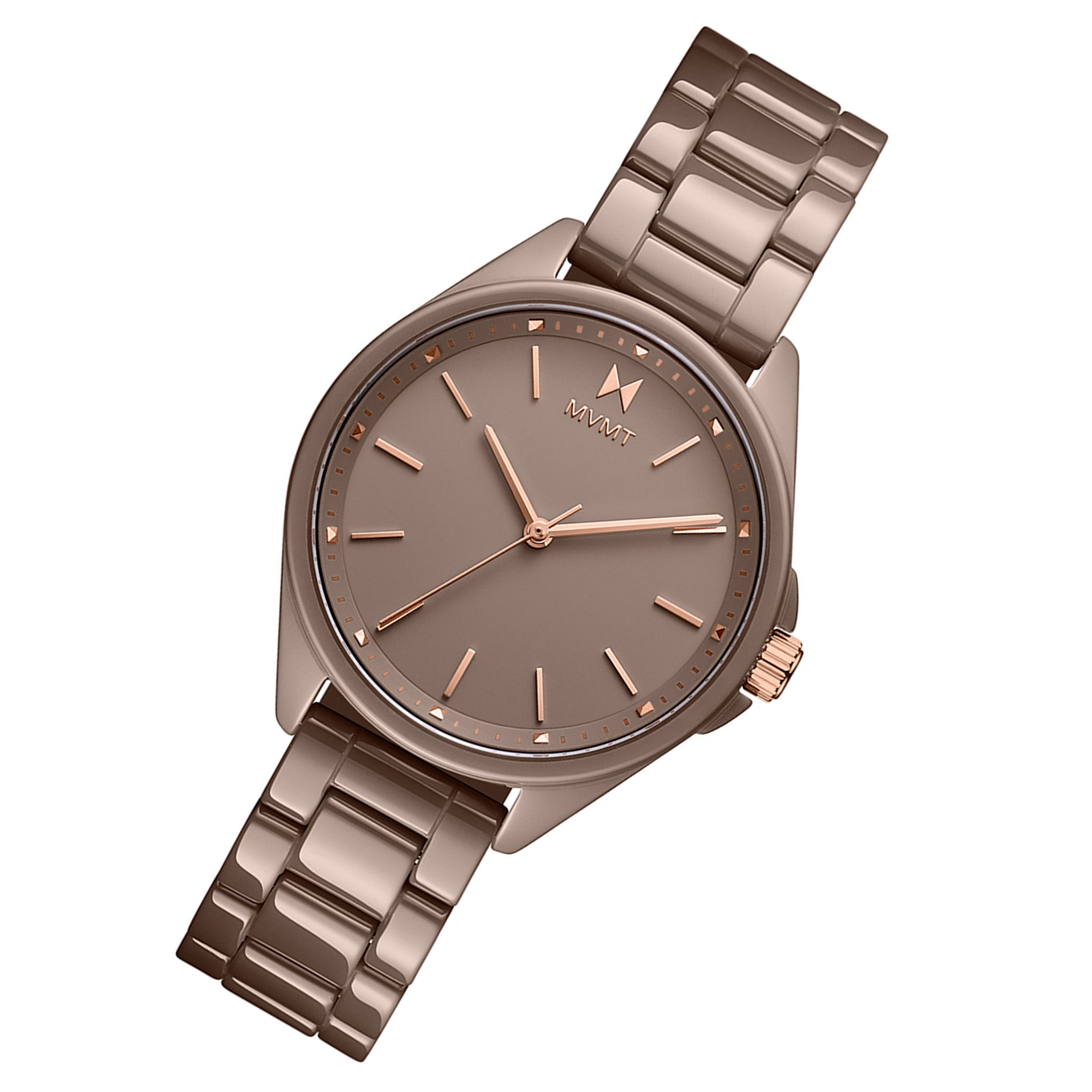 MVMT Coronada Ceramic Band Taupe Dial Women's Watch - 28000201D