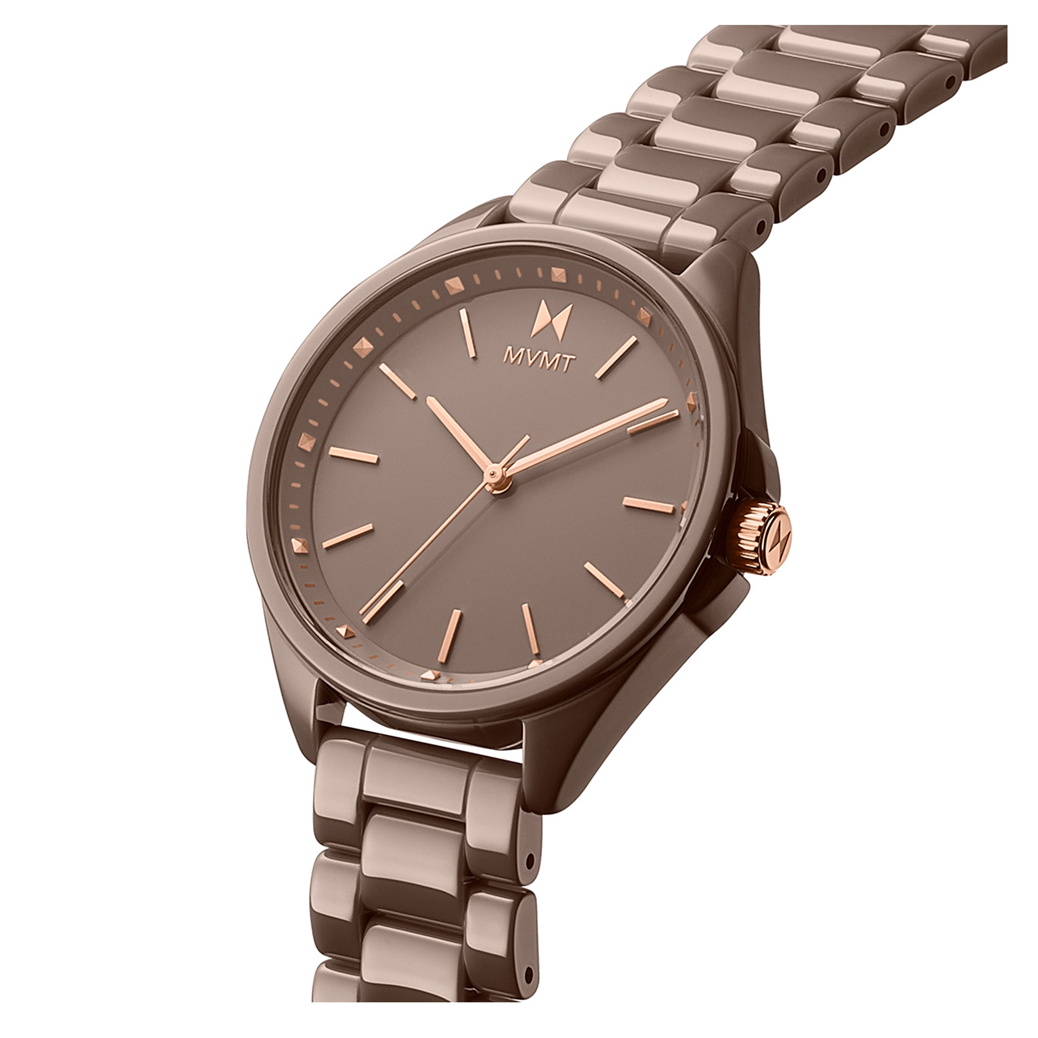 MVMT Coronada Ceramic Band Taupe Dial Women's Watch - 28000201D