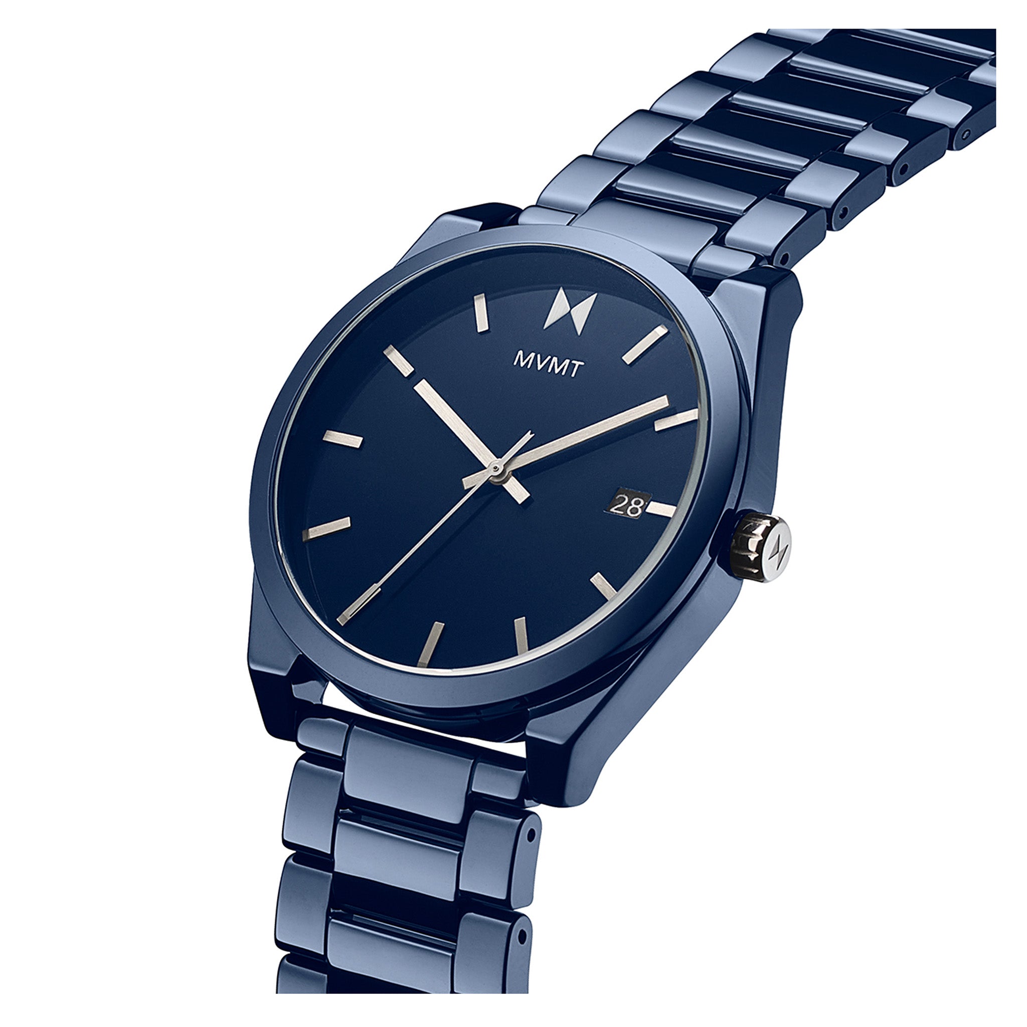 MVMT Element Ceramic Band Blue Dial Men's Watch - 28000203D